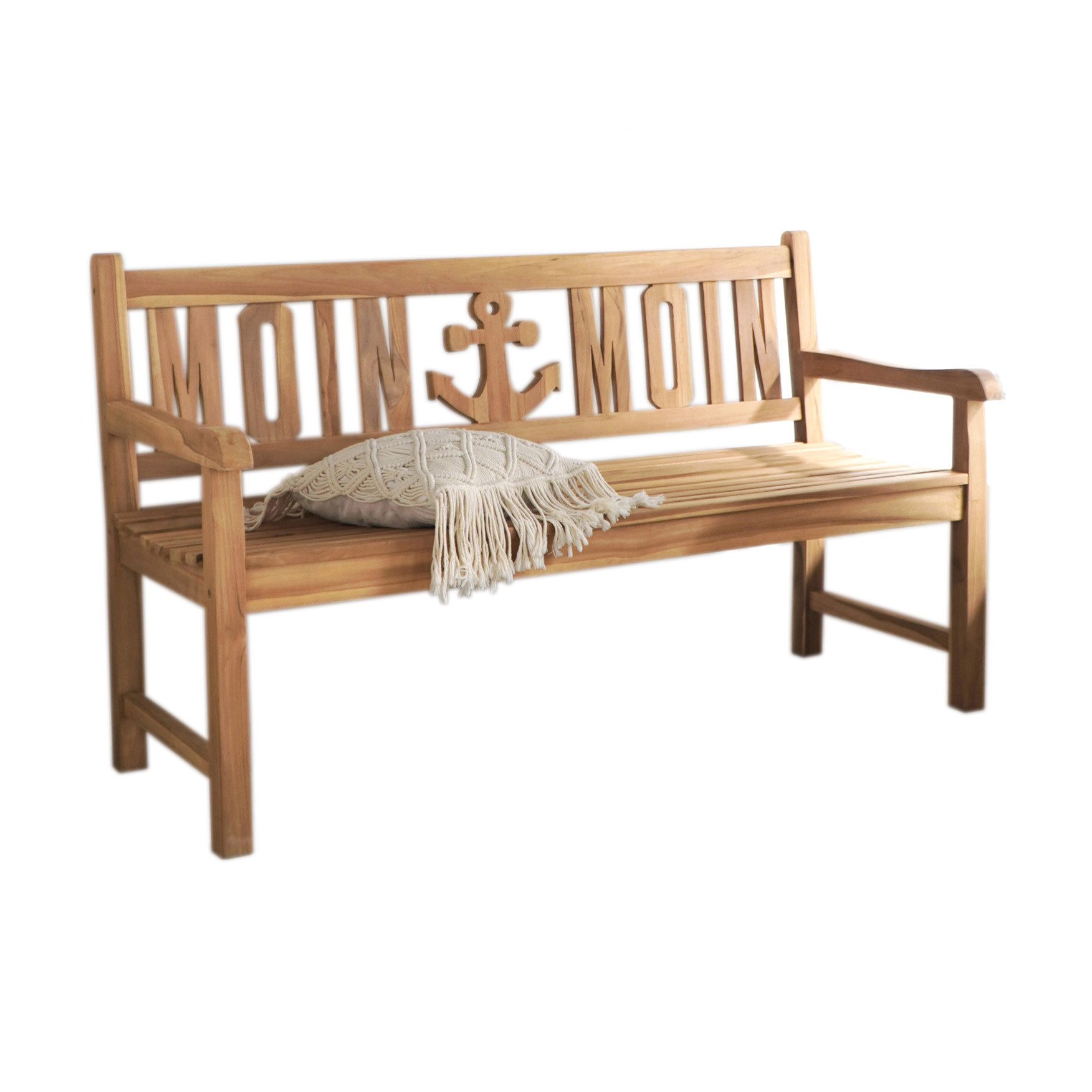 More2Home Sitzbank MOIN MOIN, Teakholz, 150 cm