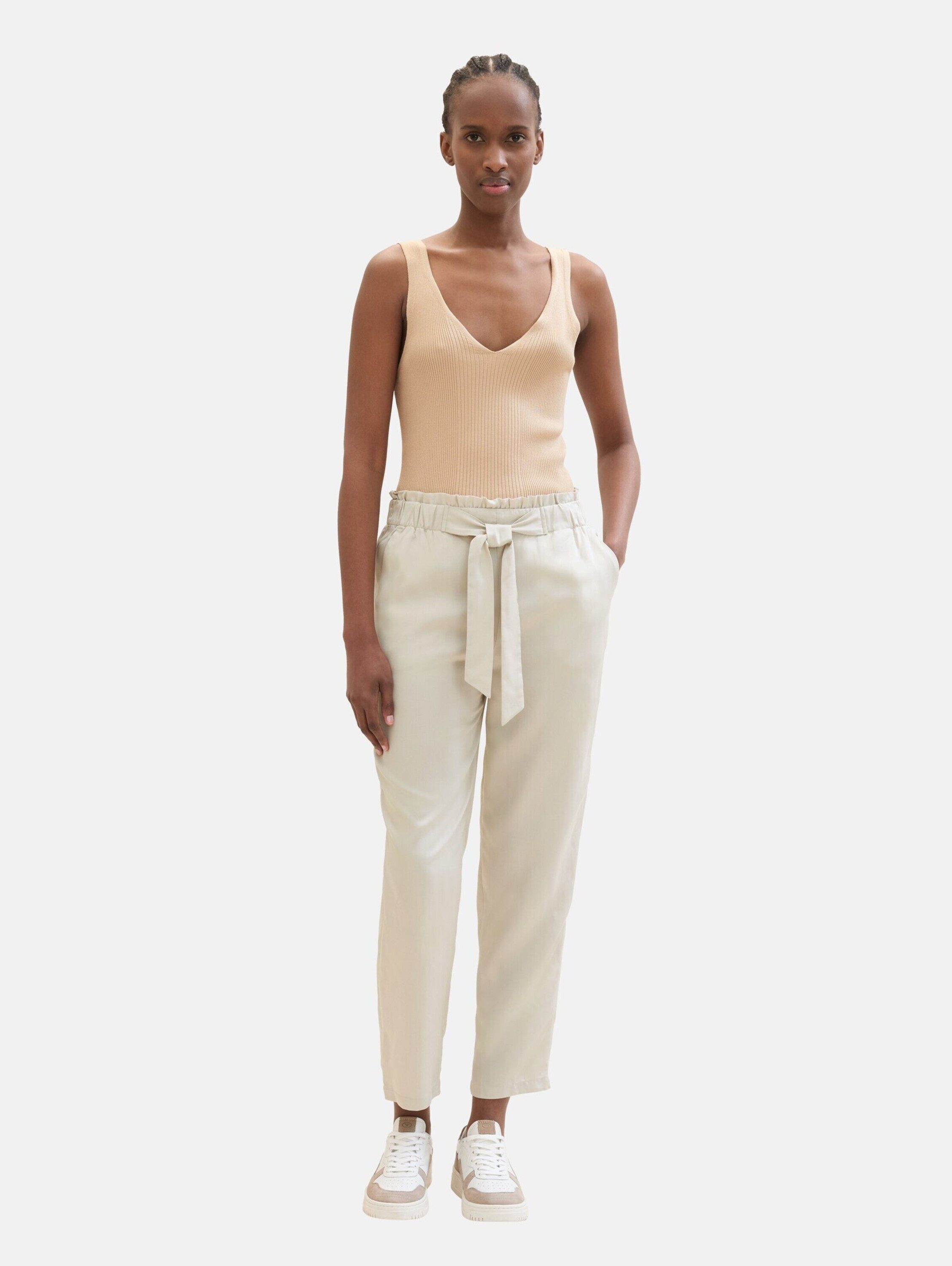 TOM TAILOR Denim Stoffhose (1-tlg) Drapiert/gerafft günstig online kaufen
