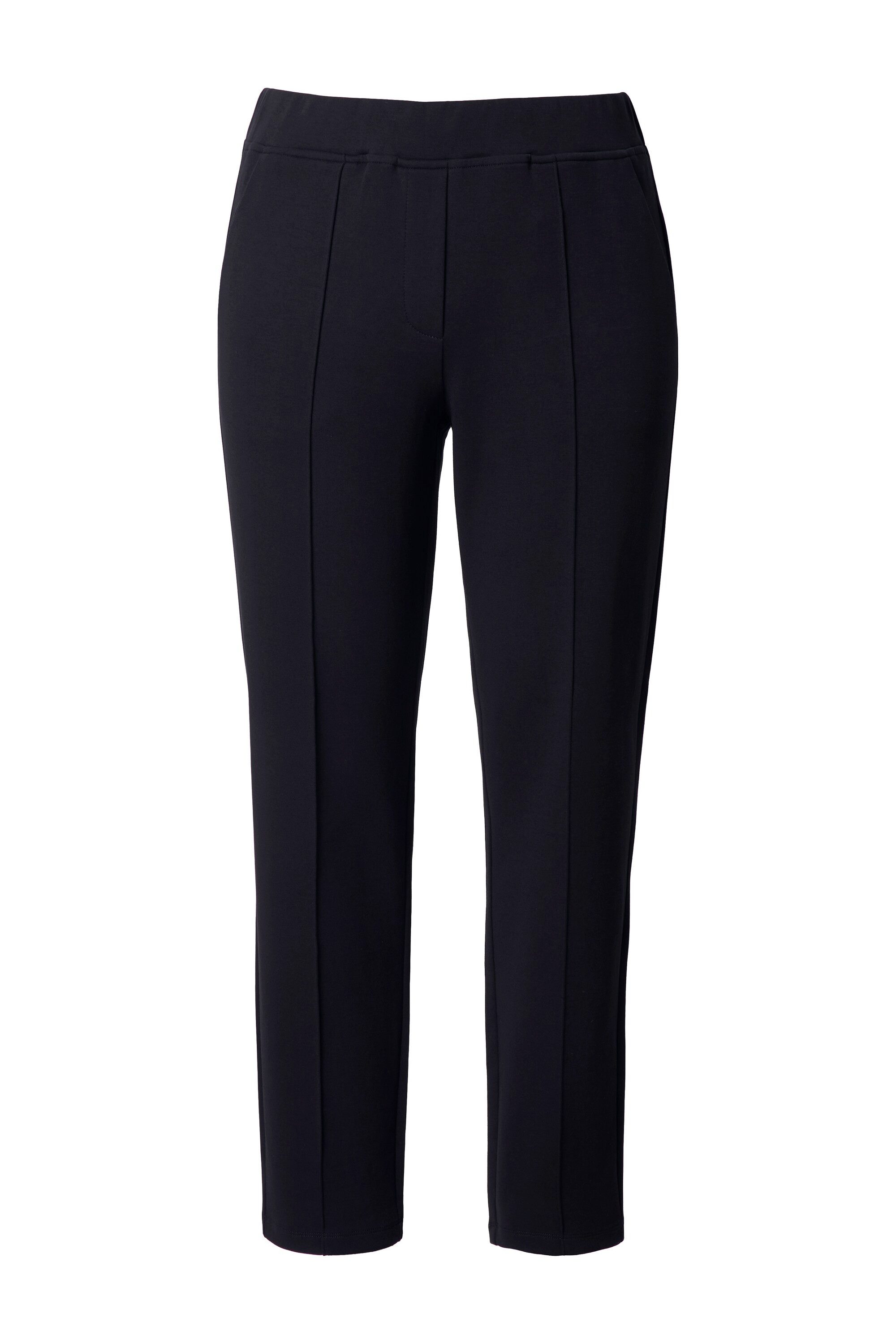 Ulla Popken Funktionshose Hose Punto-di-Roma-Jersey konisches Bein günstig online kaufen