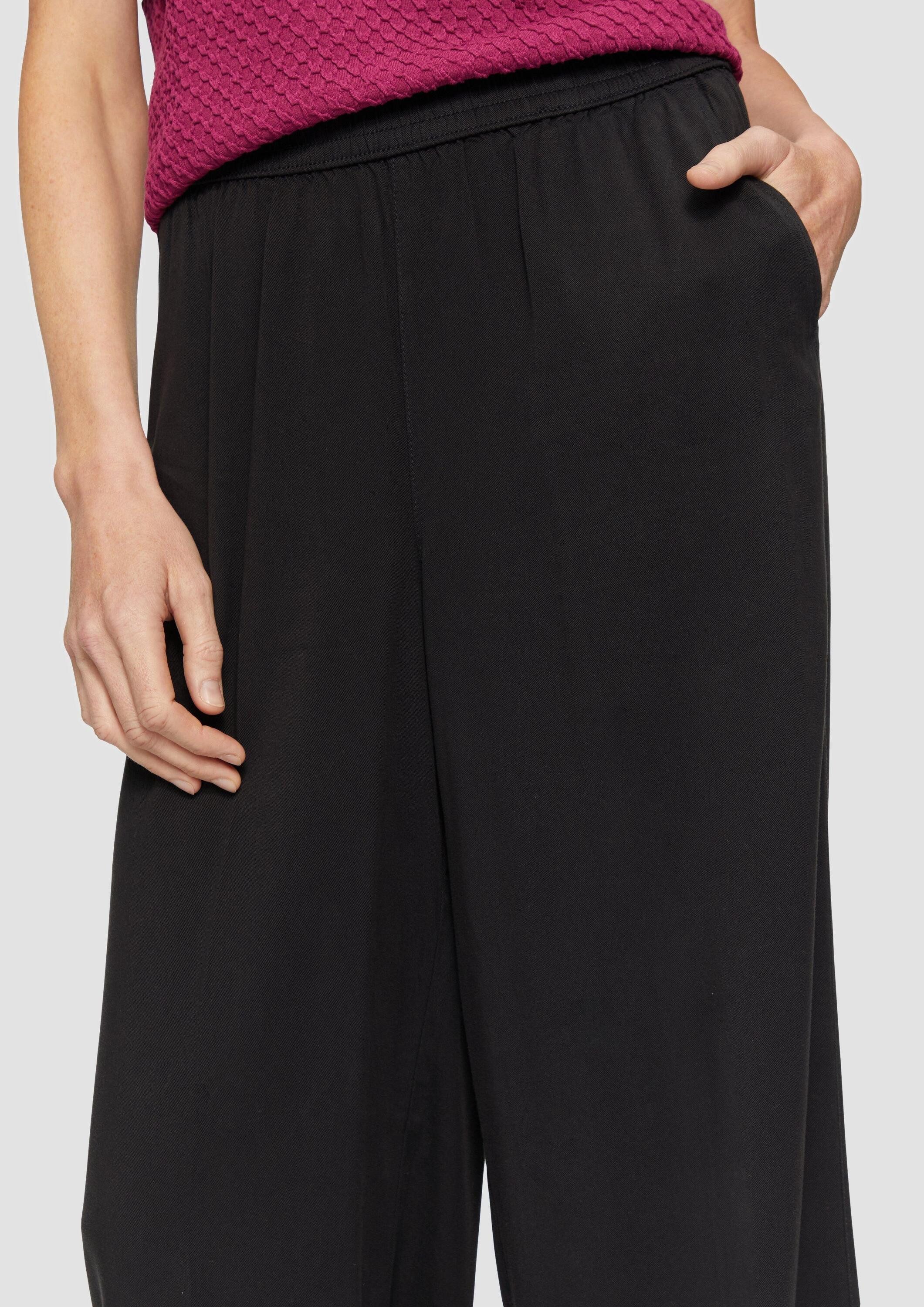 s.Oliver Chinos Hose Lyocellhose mit weitem Bein