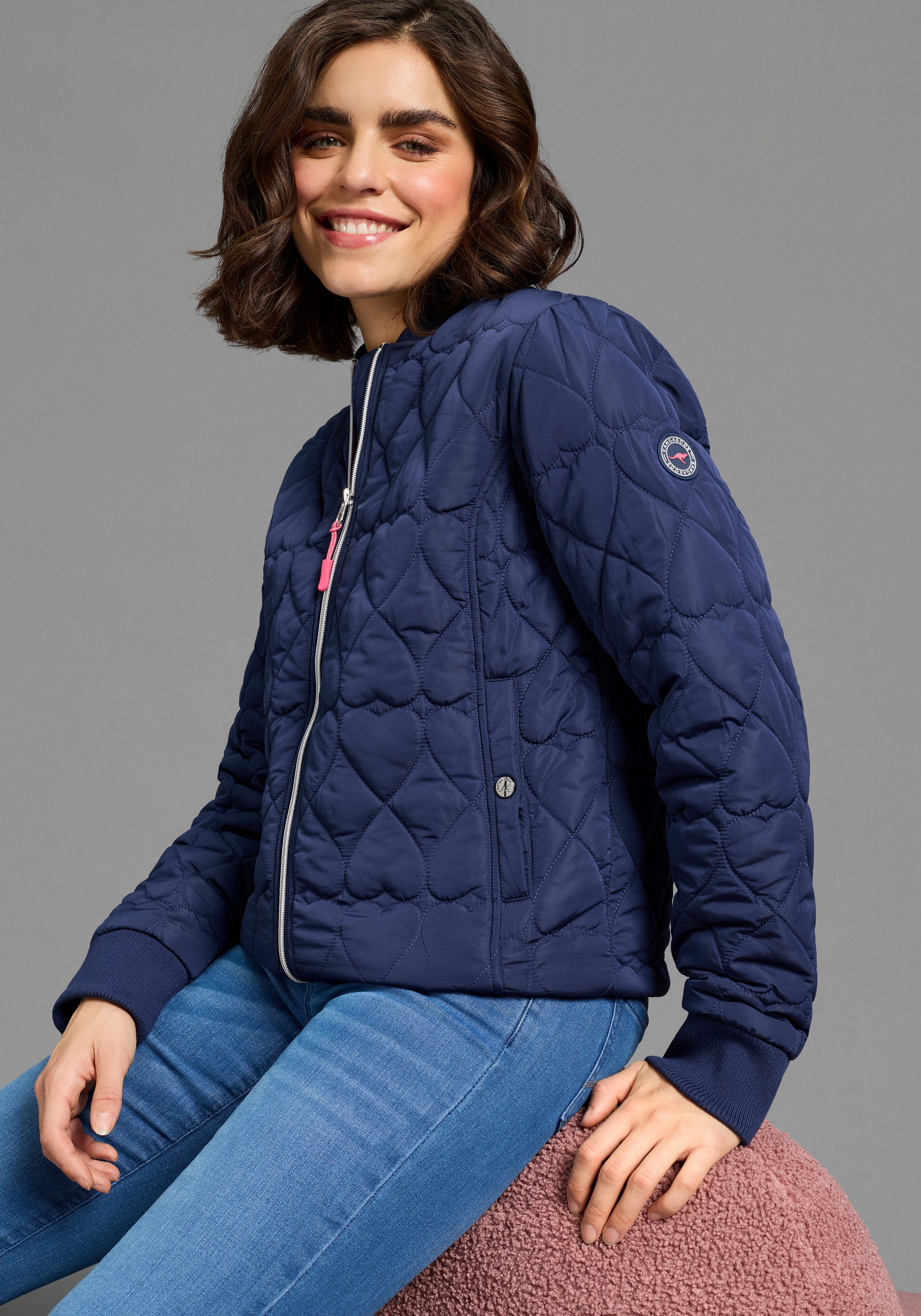 KangaROOS Steppjacke mit gesteppten Herzen, Übergangsjacke