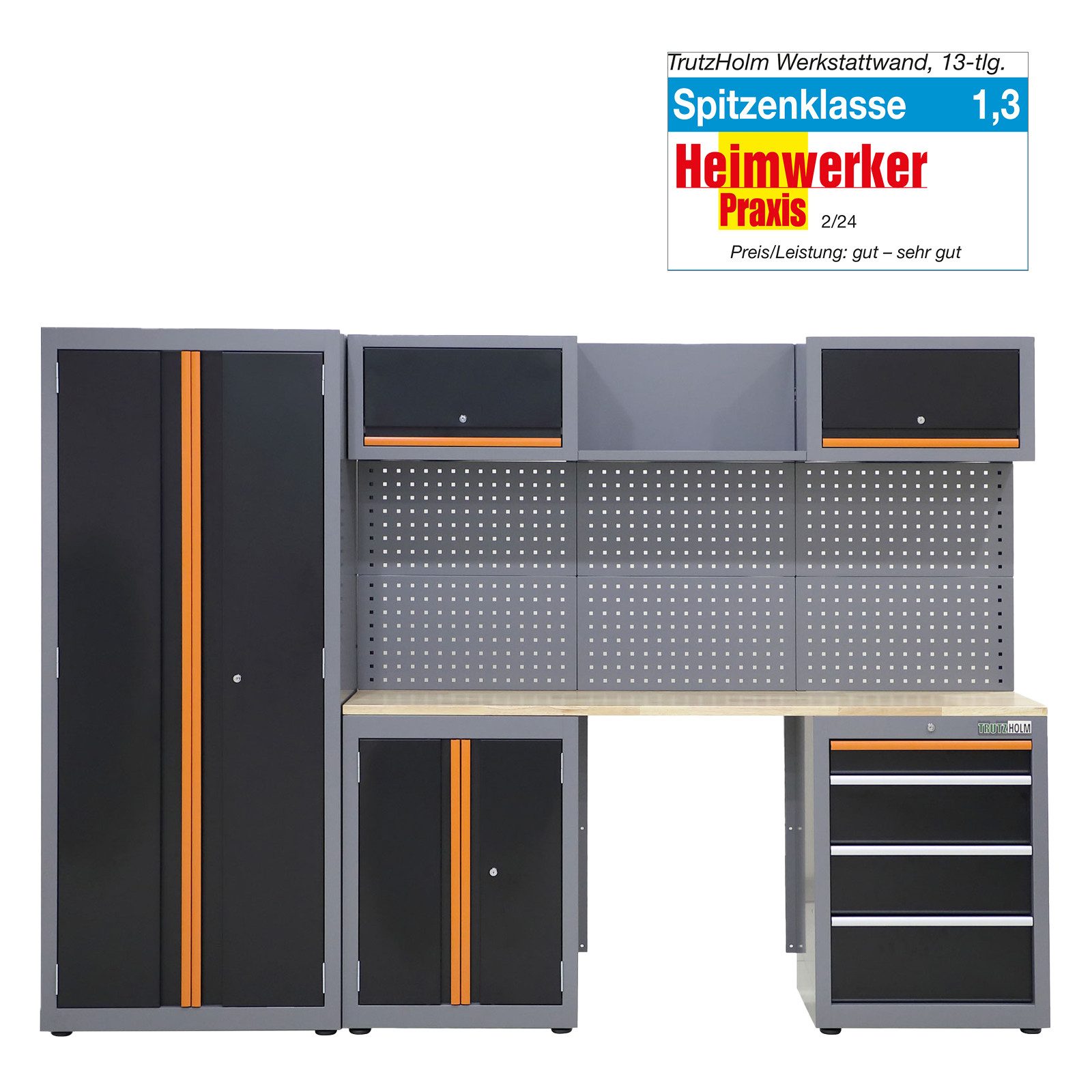 TRUTZHOLM Werkstatt-Set Werkstattwand 13-tlg. Werkstattschranksystem modula günstig online kaufen