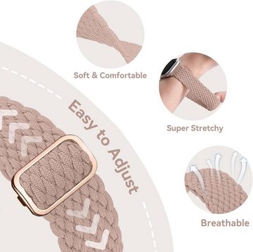 Alster Herz Smartwatch-Armband 4 Apple Watch Armbänder, geflochten, verstellbare Länge, unisex, A0595, passend für iWatch 1-9 und Ultra/SE