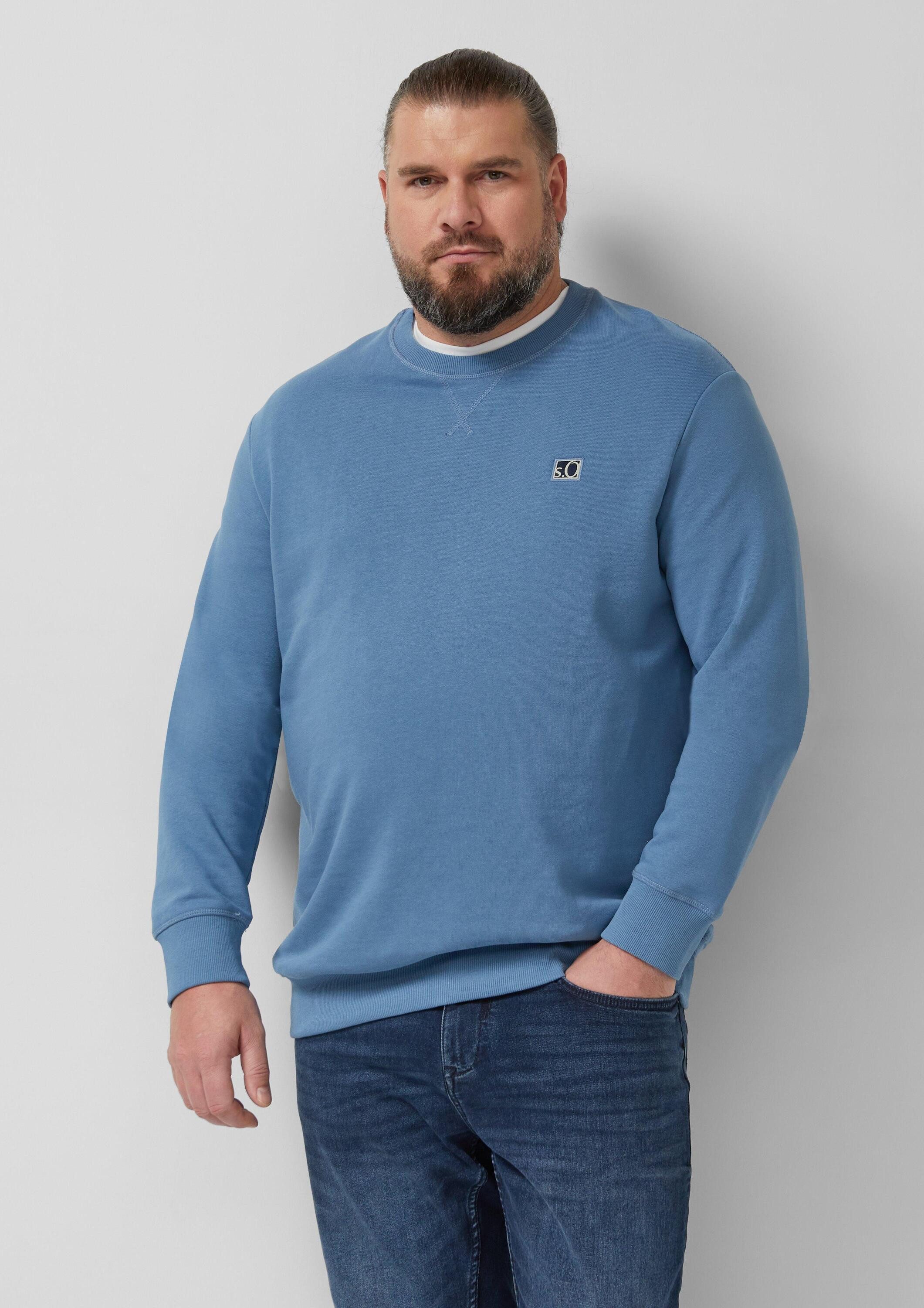 s.Oliver Sweatshirt Sweatshirt Weiches Sweatshirt aus Baumwollmix mit Crew günstig online kaufen