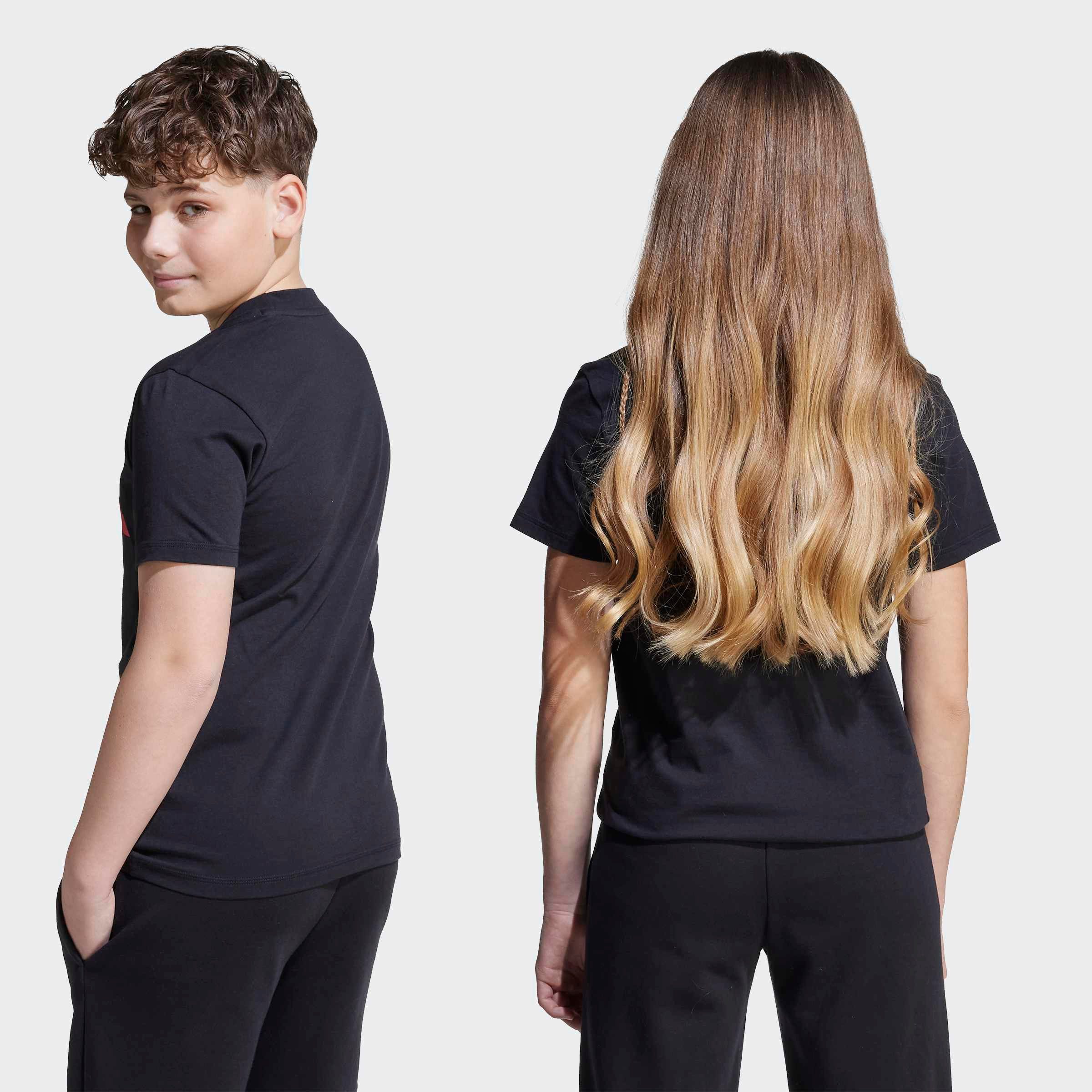 adidas Sportswear T-Shirt J BL TEE 160 für Kinder und Teens, mit Rundhalsausschnitt, aus 100 % Baumwolle