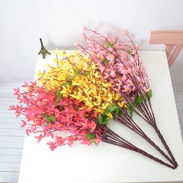Kunstblumenstrauß Künstliche Blumen Zweige, für Blumenstrauß, Party, DIY-Dekoration, Juoungle