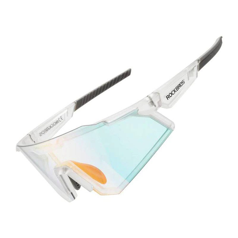 ROCKBROS Fahrradbrille Sportbrille Radsportbrille Sonnenbrille, (Spar-Set, 1-St., 145 x 56 mm leicht), selbsttönend, UV400, 30 g leicht, TR90