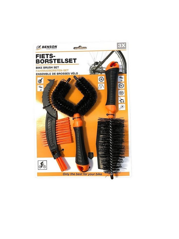 Thumbnail - BENSON Reinigungsbürsten-Set Fahrrad Reinigungs Set Bürstenset 3 Teilig