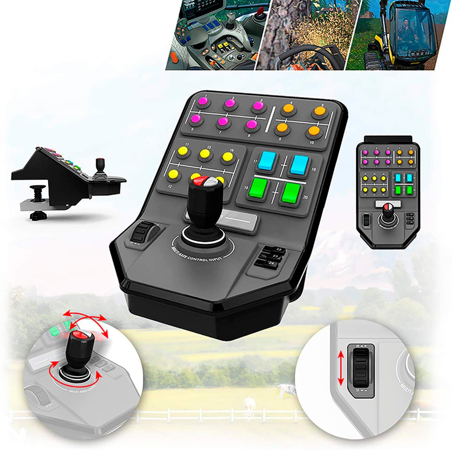 Logitech G Saitek Farm Sim Vehicle Side Panel Lenkrad