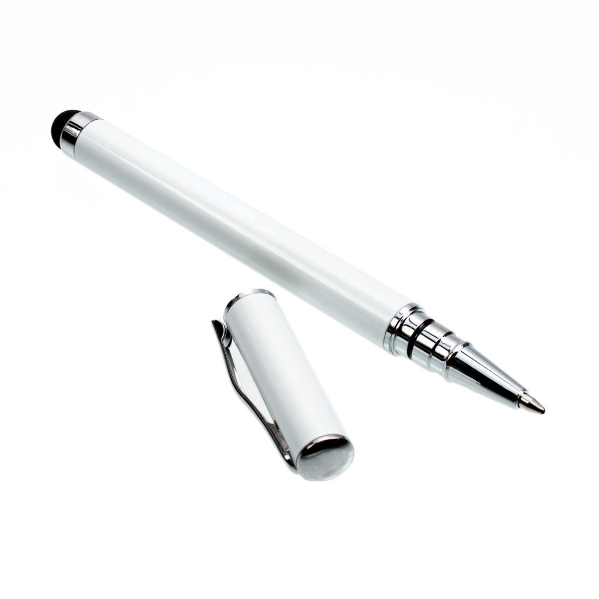 kwmobile Eingabestift 2-in-1 Stylus Pen mit Kugelschreiber für Smartphones und Tablets (1-St)