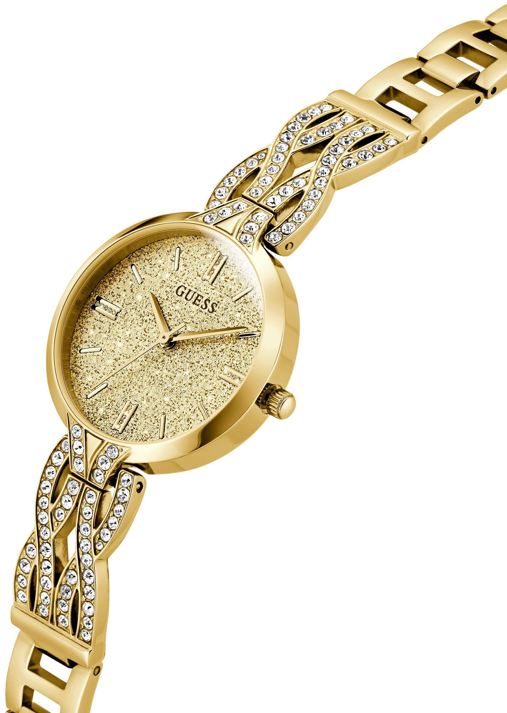 Guess Quarzuhr CORAL GW0868L2, Armbanduhr, Damenuhr, Edelstahlarmband günstig online kaufen