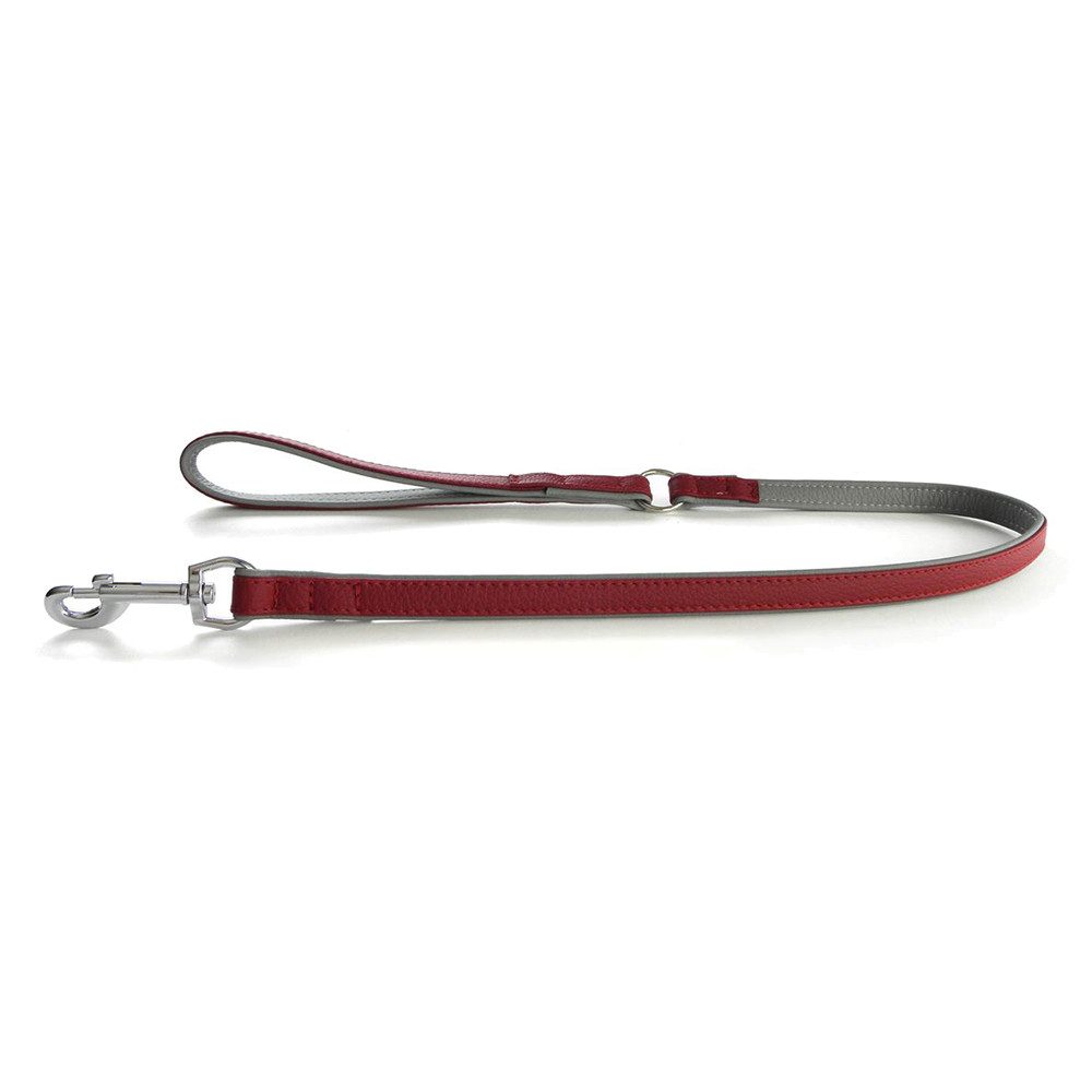Das Lederband Hundeleine Hundeleine New York grenadine/stone