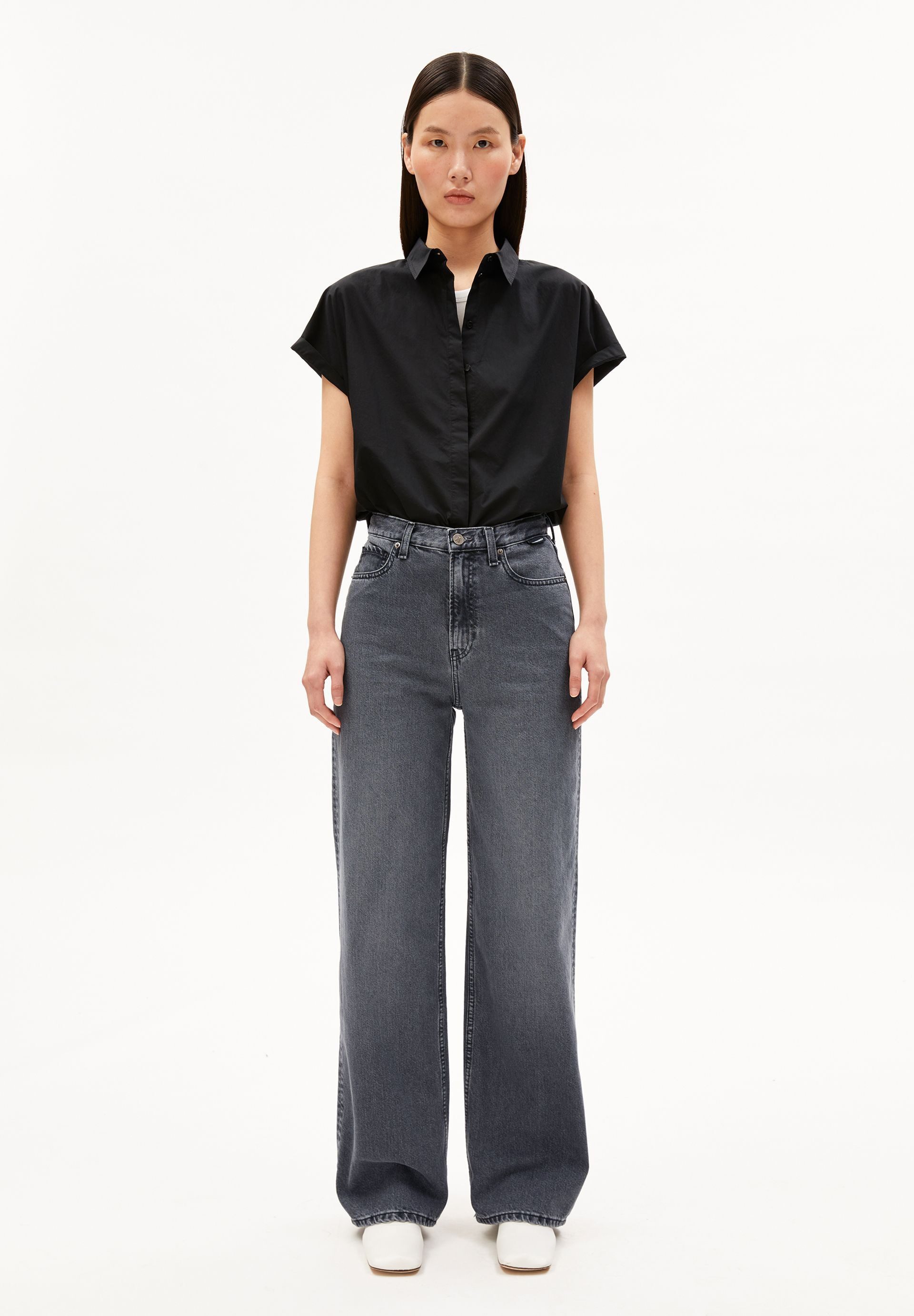 Armedangels Boyfriend-Jeans ENIJAA Wide Jeans recycelter Baumwolle (Non-Str günstig online kaufen