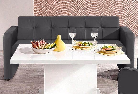 exxpo - sofa fashion Sitzbank Barista Küchensofa, kompakte Stellmaße, Sitzhöhe 49cm, mit Rückenlehne – Bild 2 von 5