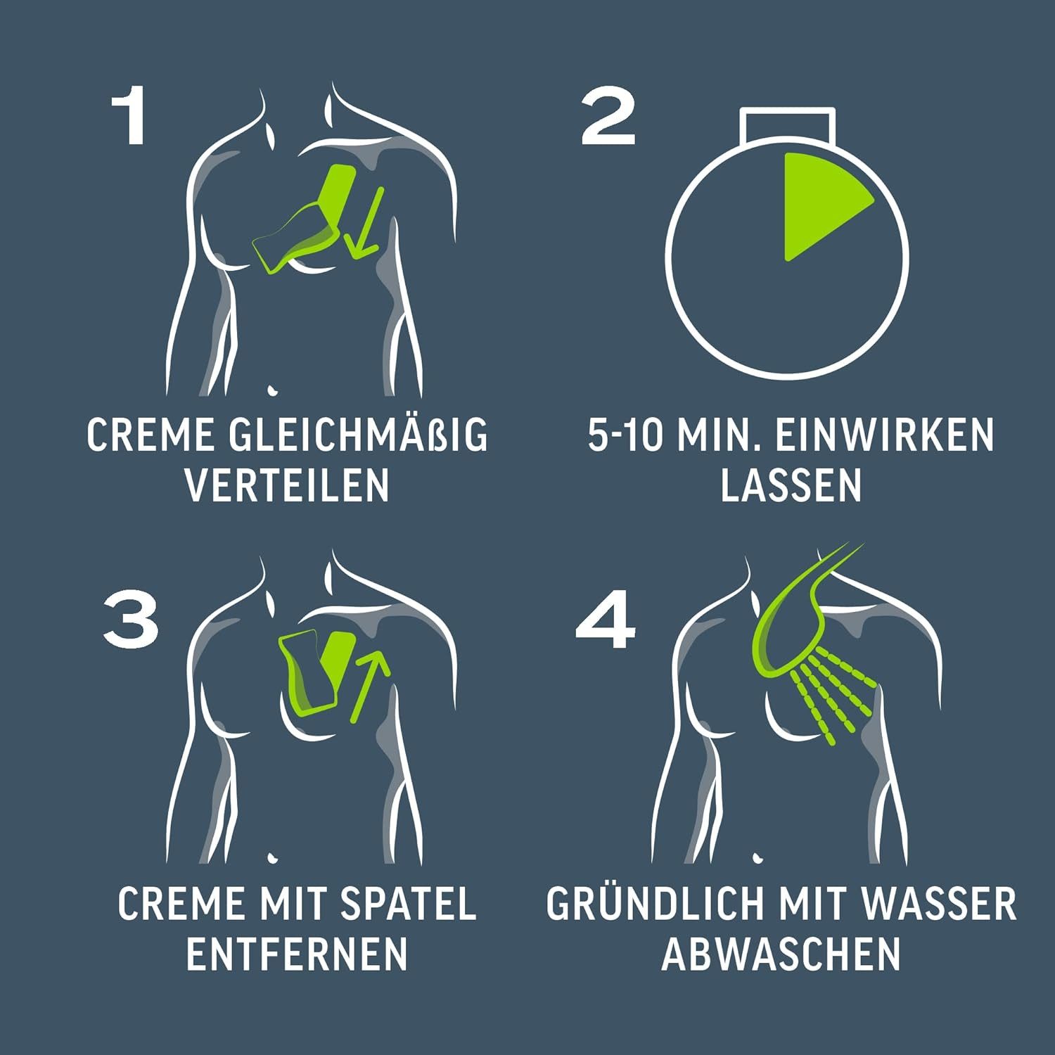 Veet MEN Enthaarungscreme Intim-Haarentfernungs-Set, Komplettpaket, 3 St., Creme 100ml & Balsam 50ml + Creme Sensitive Power 400ml, dermatologisch getestet