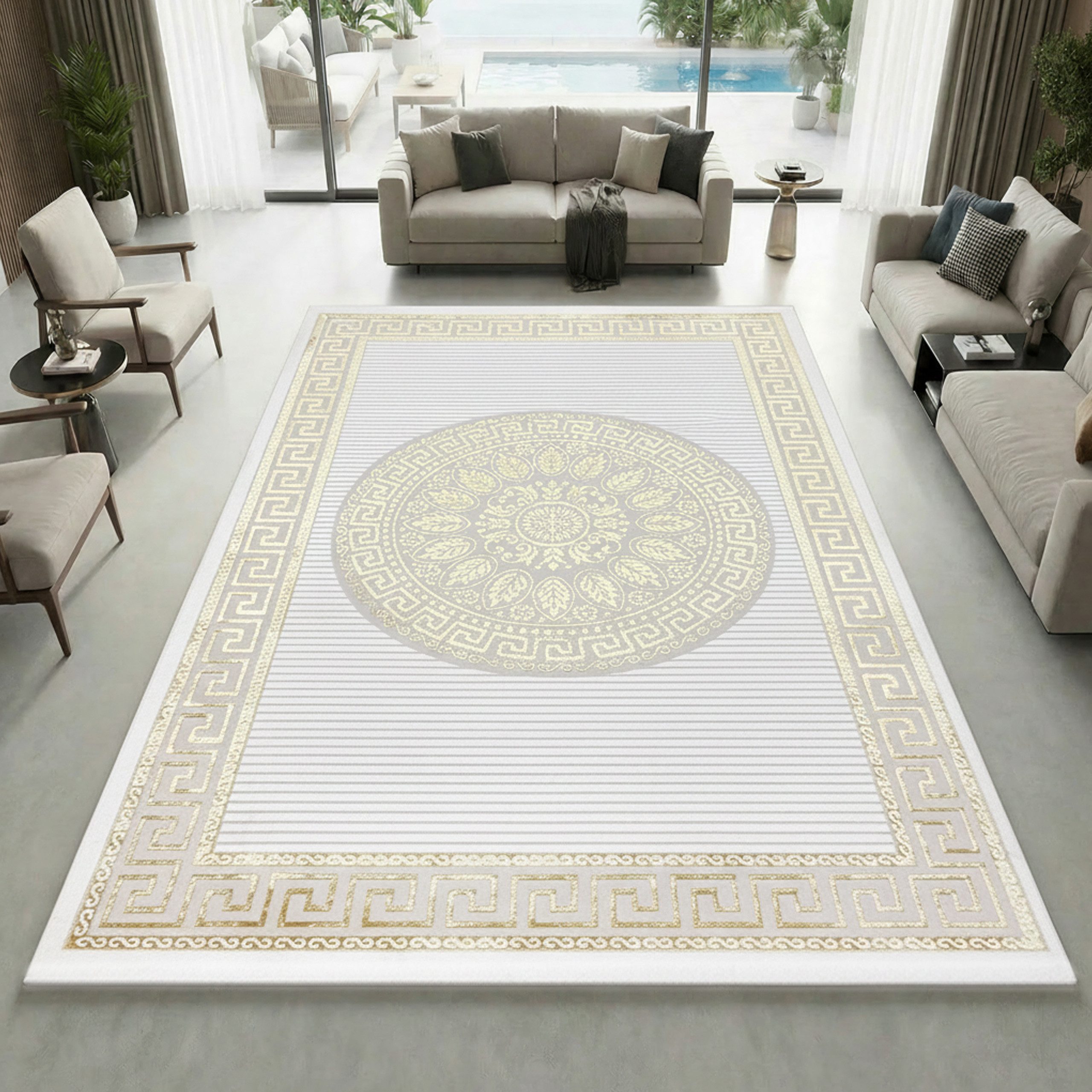 TeppichHome24 Teppich Teppich Designer Teppich in verschiedenen Farben, rechteckig, Höhe: 8 mm, pflegeleicht, robust, langlebig