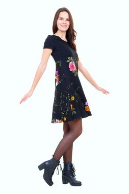 3Elfen A-Linien-Kleid Lillie Kleid kurzarm A Linien Sommerkleid by 3Elfen