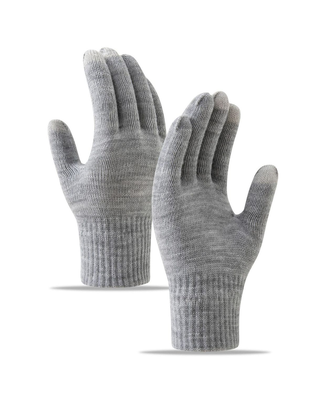 Coonoor Fleecehandschuhe Winterhandschuhe Touchscreen Handschuhe Strick handschuhe (Sport Warm und Winddicht) für Skifahren Radfahren und SMS, Geeinget für Damen und Herren