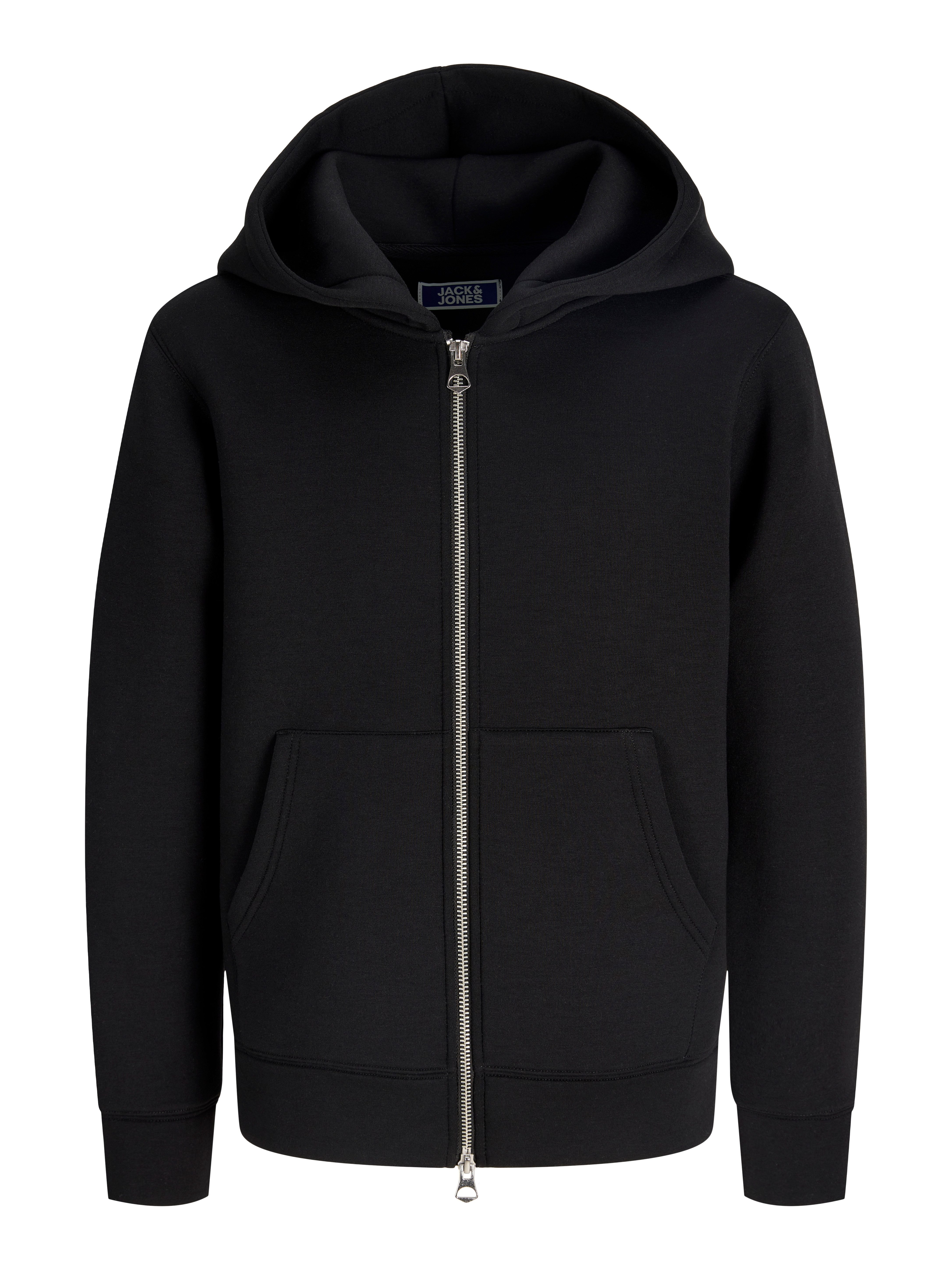 Jack & Jones Junior Kapuzensweatjacke JCOLEGACY SWEAT SCUBA ZIP HOOD SN JNR Materialmix, locker geschnitten – Bild 5 von 5