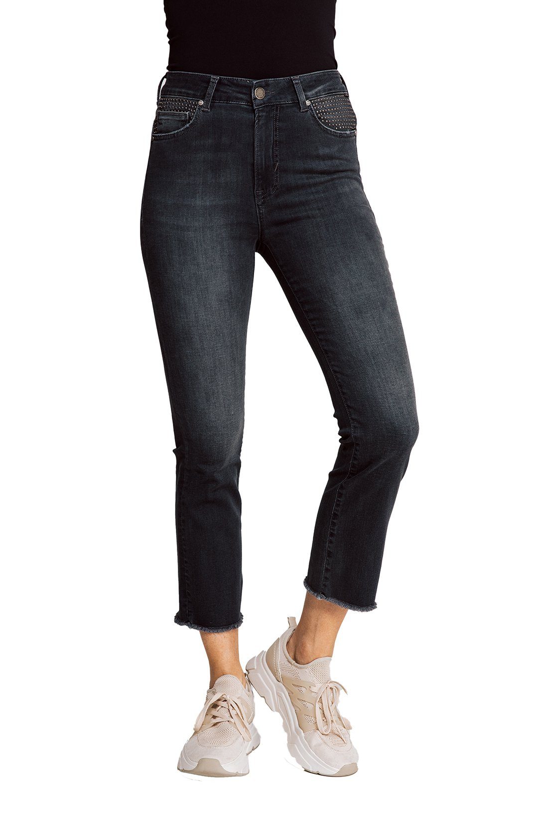 Jeans Zhrill Tragekomfort Capri 7/8-Jeans Blau angenehmer ALLEGRA