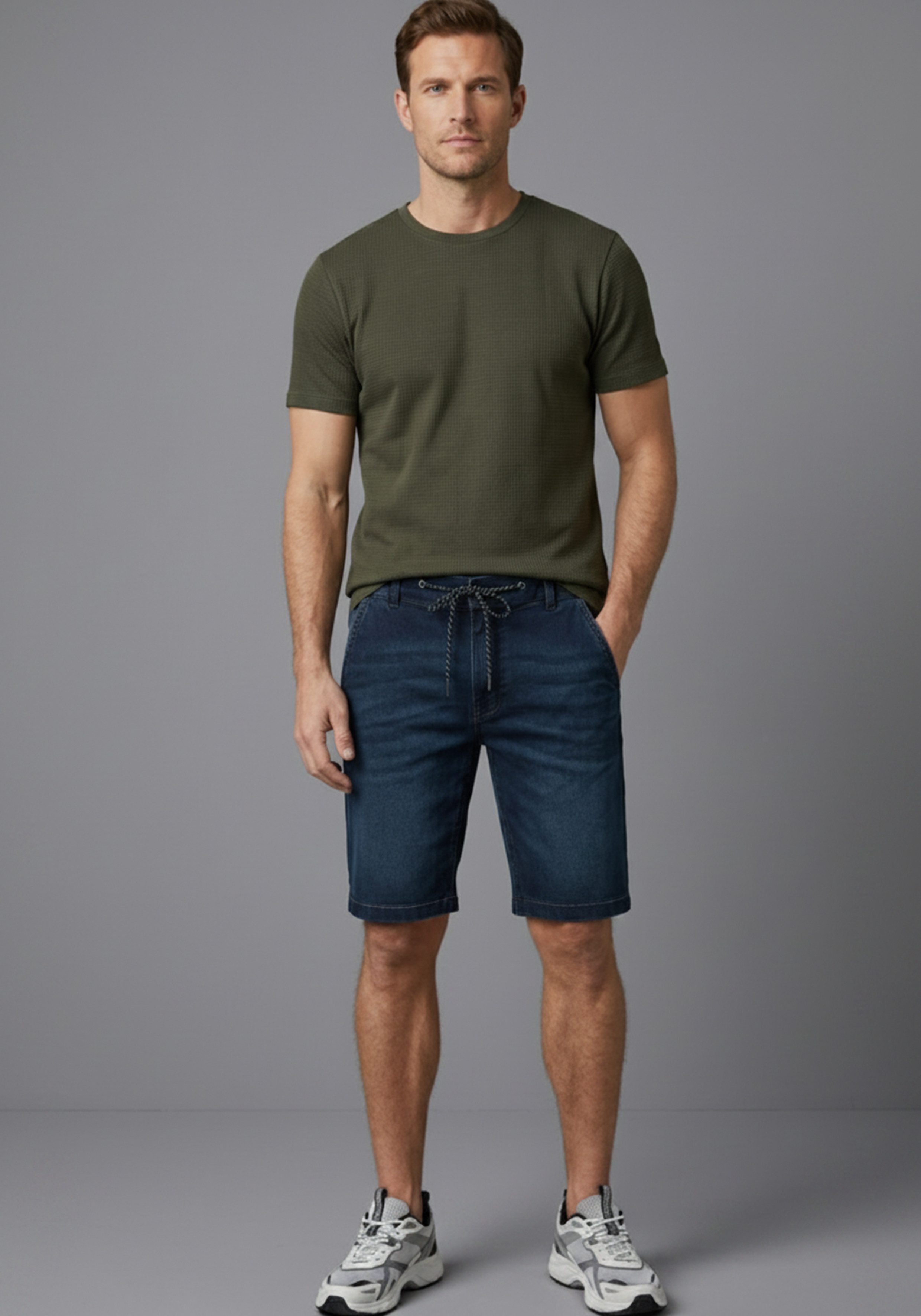 Jogg-Jeansbermudas