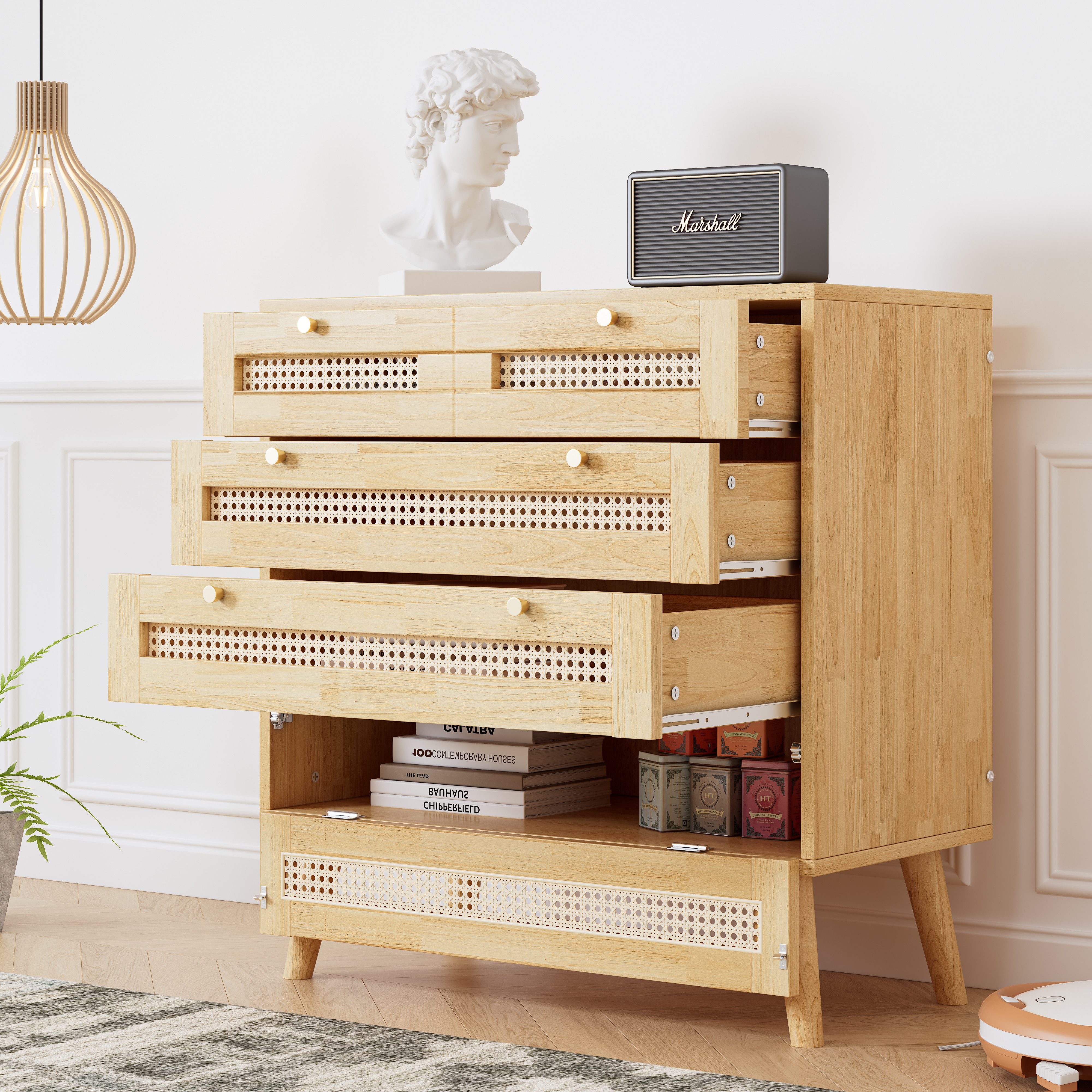 HAUSS SPOLE Wohnzimmer-Set Kommode mit 3 günstig online kaufen