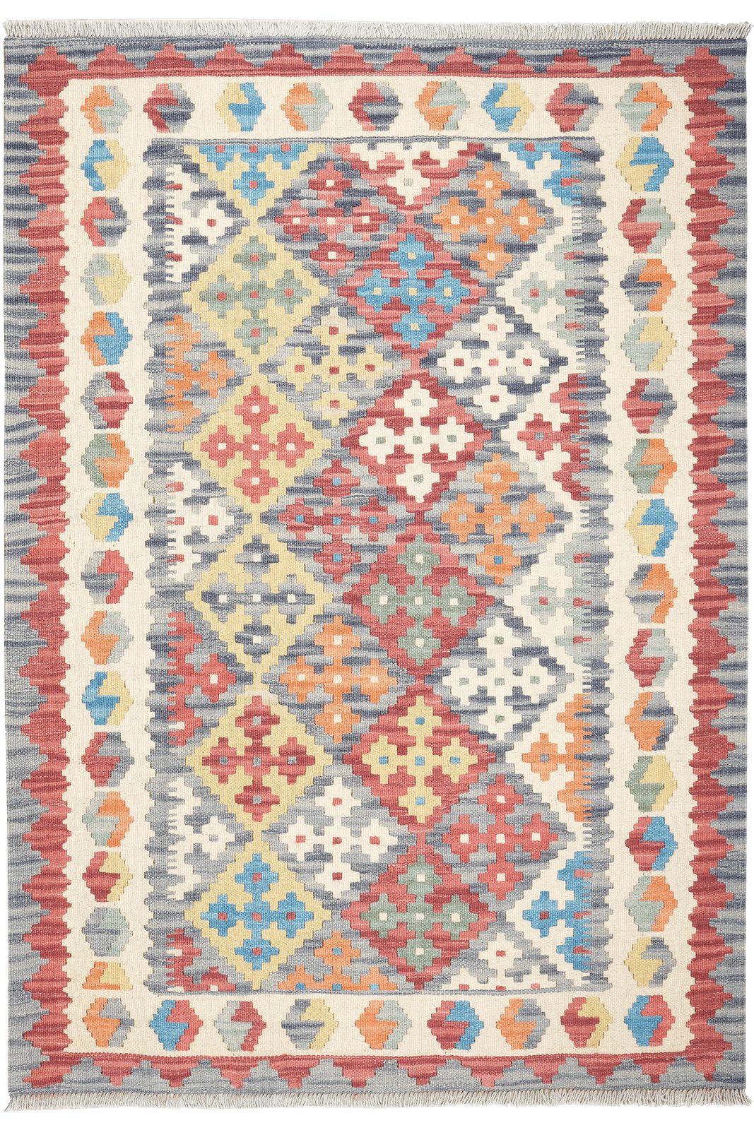 Looma Teppich Kelim Gashgai 176x124cm, rechteckig, Höhe: 5 mm, Gashgai, Schurwolle, Unikat