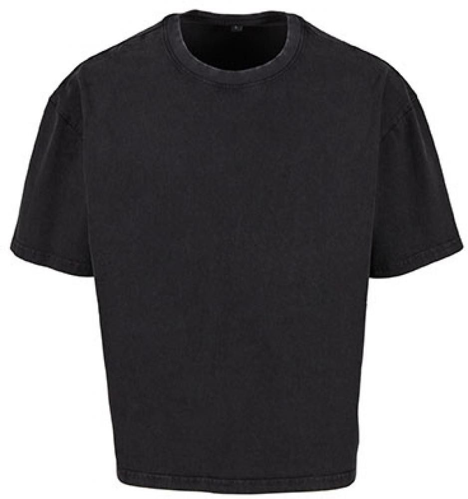 Build Your Brand Rundhalsshirt Unisex Vintage Cropped Heavy Oversize Tee