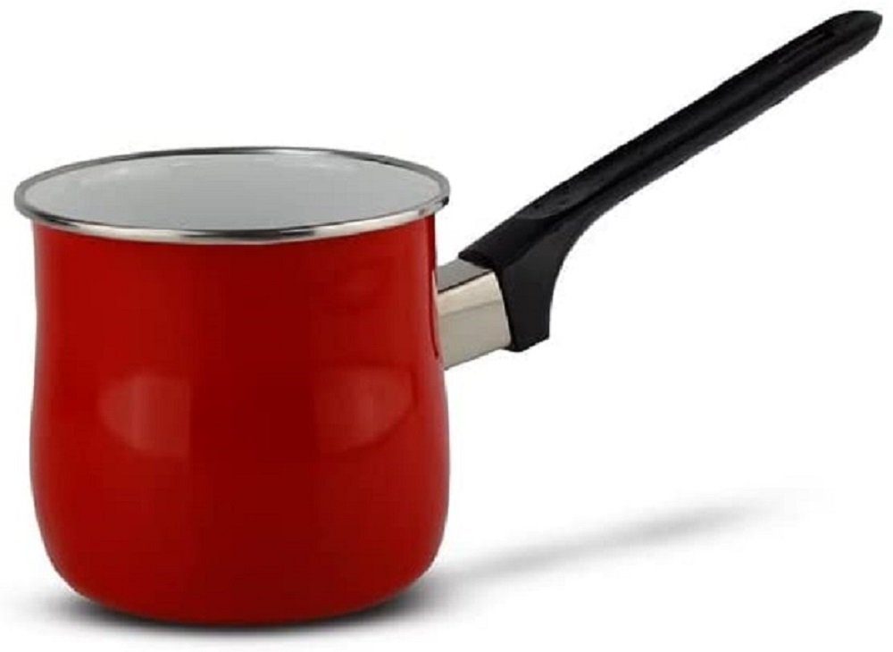 Schäfer Elektronik Milchtopf 0,55 Liter Mokkakocher Milchtopf 12389 Metallic-Rot