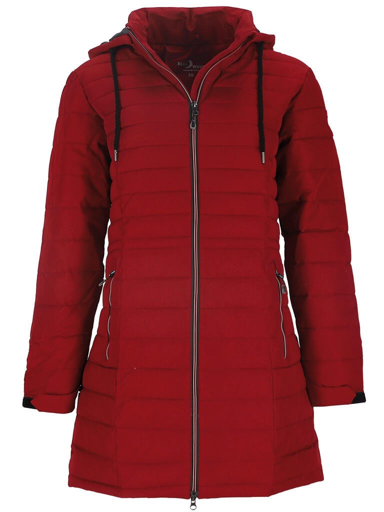 Blue Wave Steppmantel Damen Mantel Nena gesteppt mit abnehmbarer Kapuze in günstig online kaufen