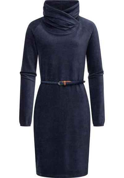 Ragwear Sweatkleid Belita warmes Cord-Kleid mit breitem Schlauchkragen