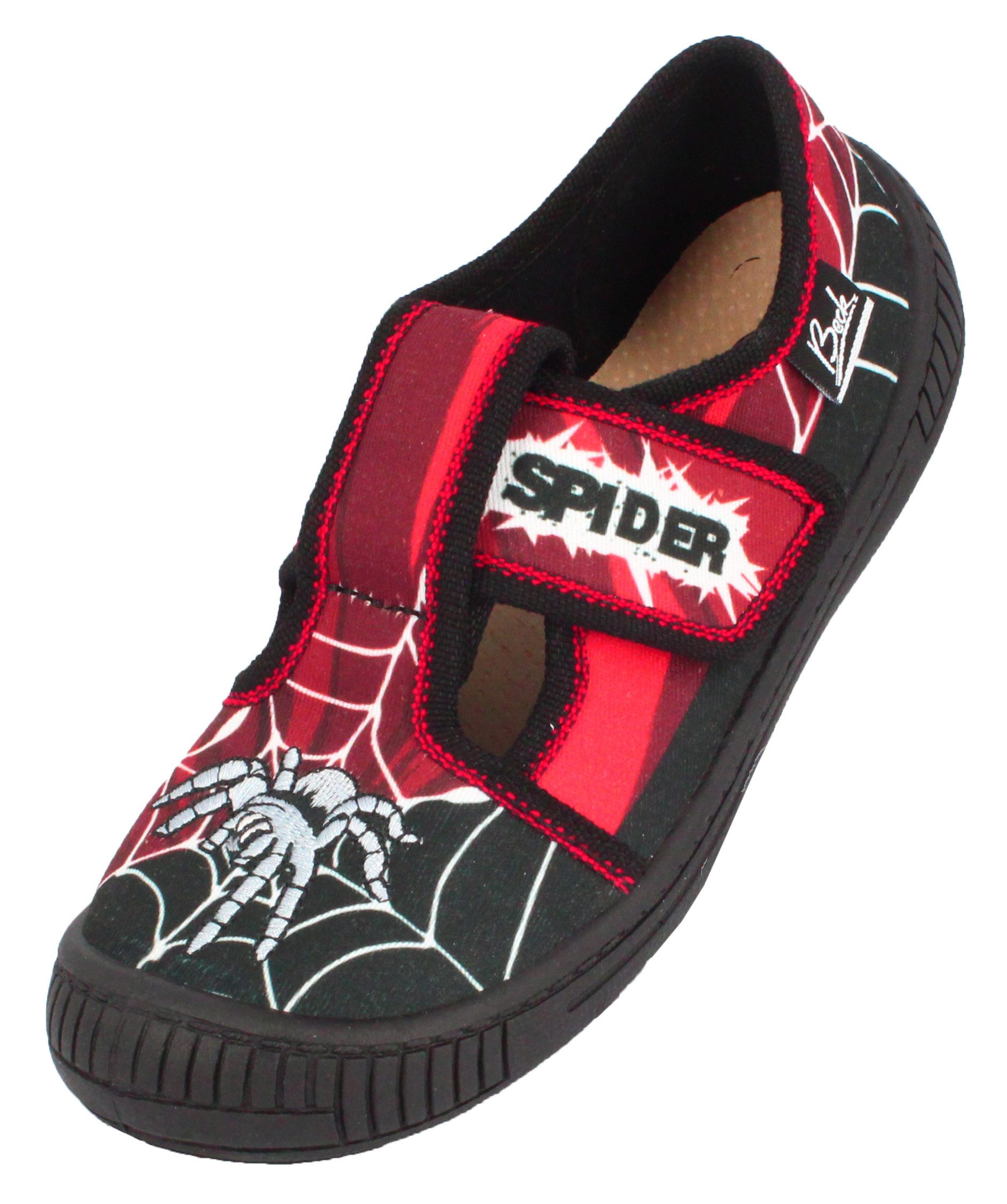 Beck Hausschuh Spider Hausschuh mit herausnehmbarer Leder-Decksohle