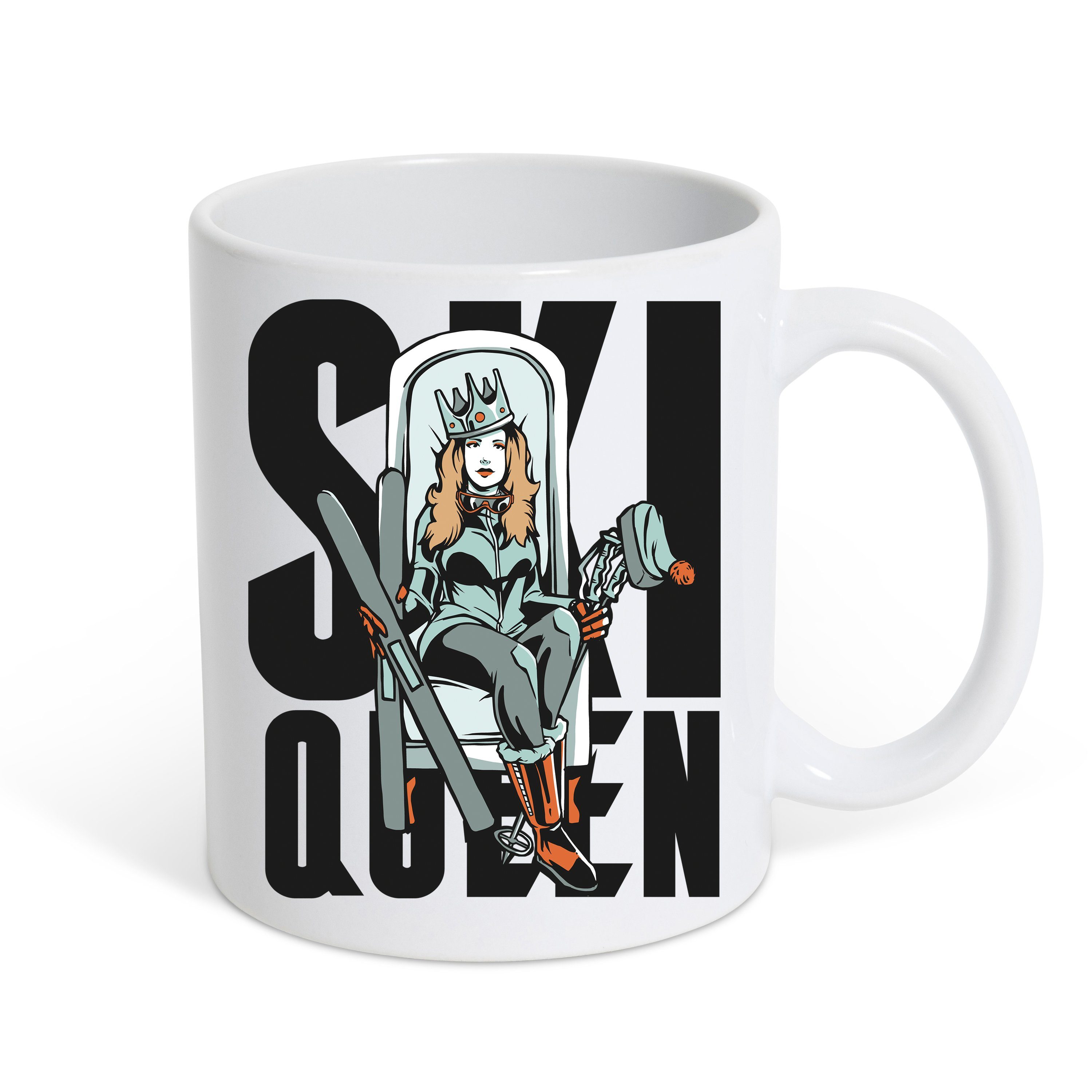 Tasse Ski Queen Kaffeetasse Geschenk