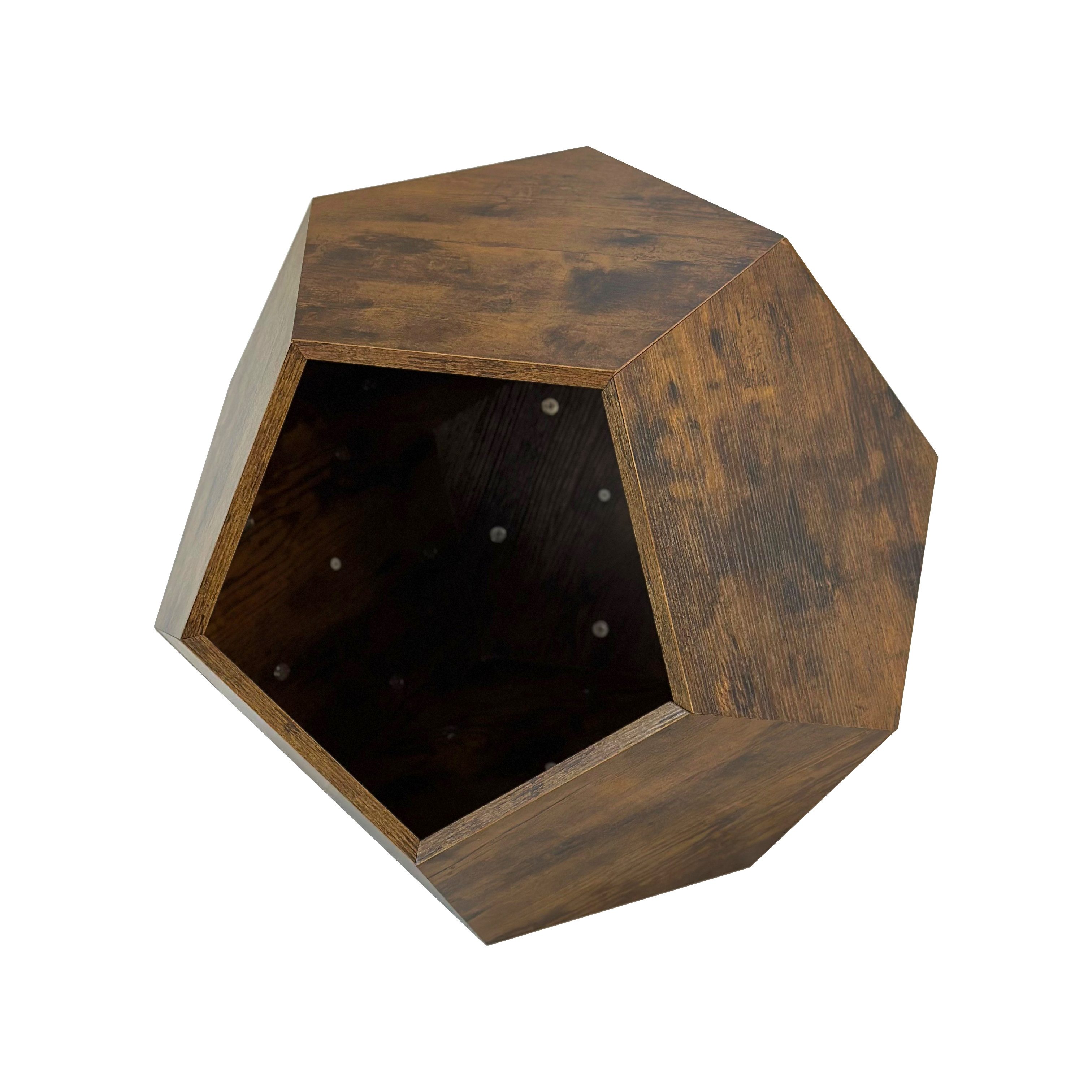 Yemaster Beistelltisch 66 cm Katzenmöbel & Beistelltisch in Antik-Holzoptik, aus MDF (Multifunktional mit Katzenhöhle, Belastbar bis 75 kg, Modernes Design für Katzen und Wohnräume)
