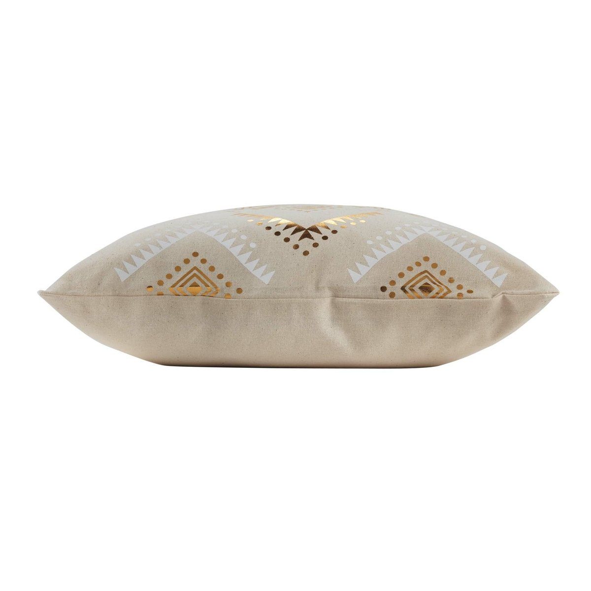 Macosa Home Dekokissen Beige gold weiß Muster, Zierkissen modern Dekokissen Sofakissen – Bild 2 von 5