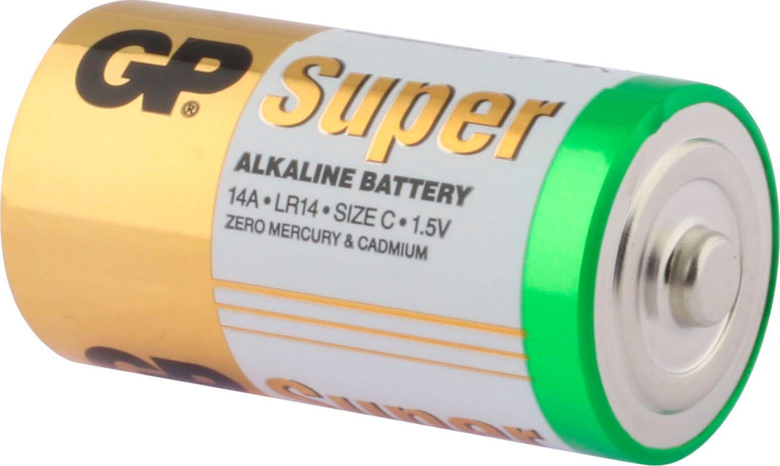 GP Batteries 4er Pack GP14AS4 V, St) (1,5 LR14 4 Batterie