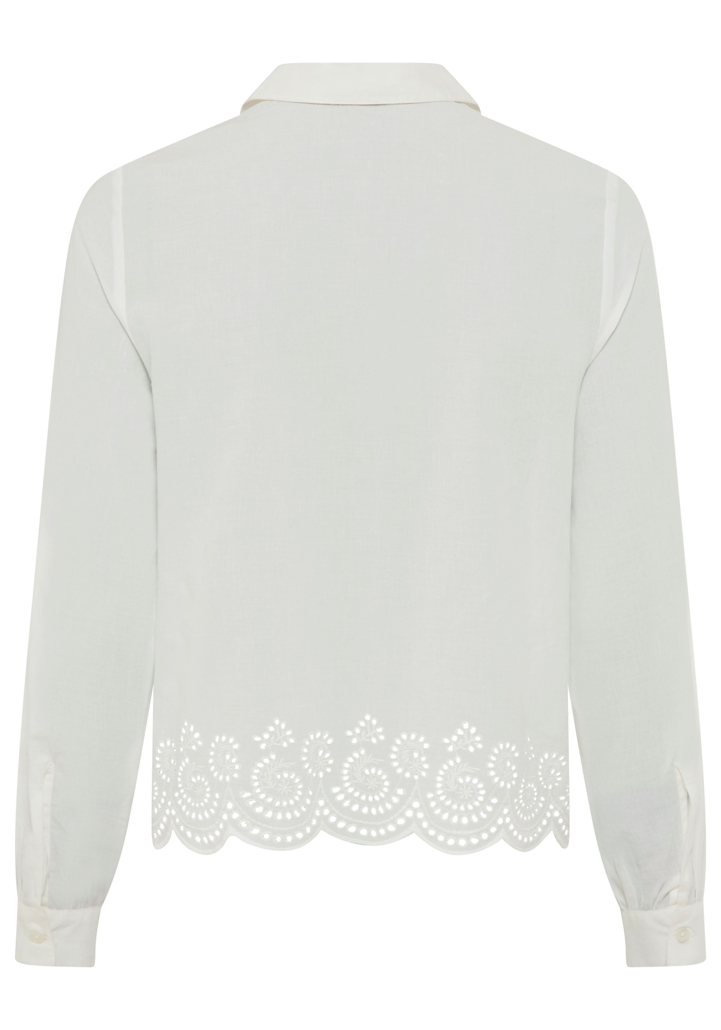 Laura Scott Hemdbluse unifarbene Bluse, mit Knöpfen, aus Baumwolle