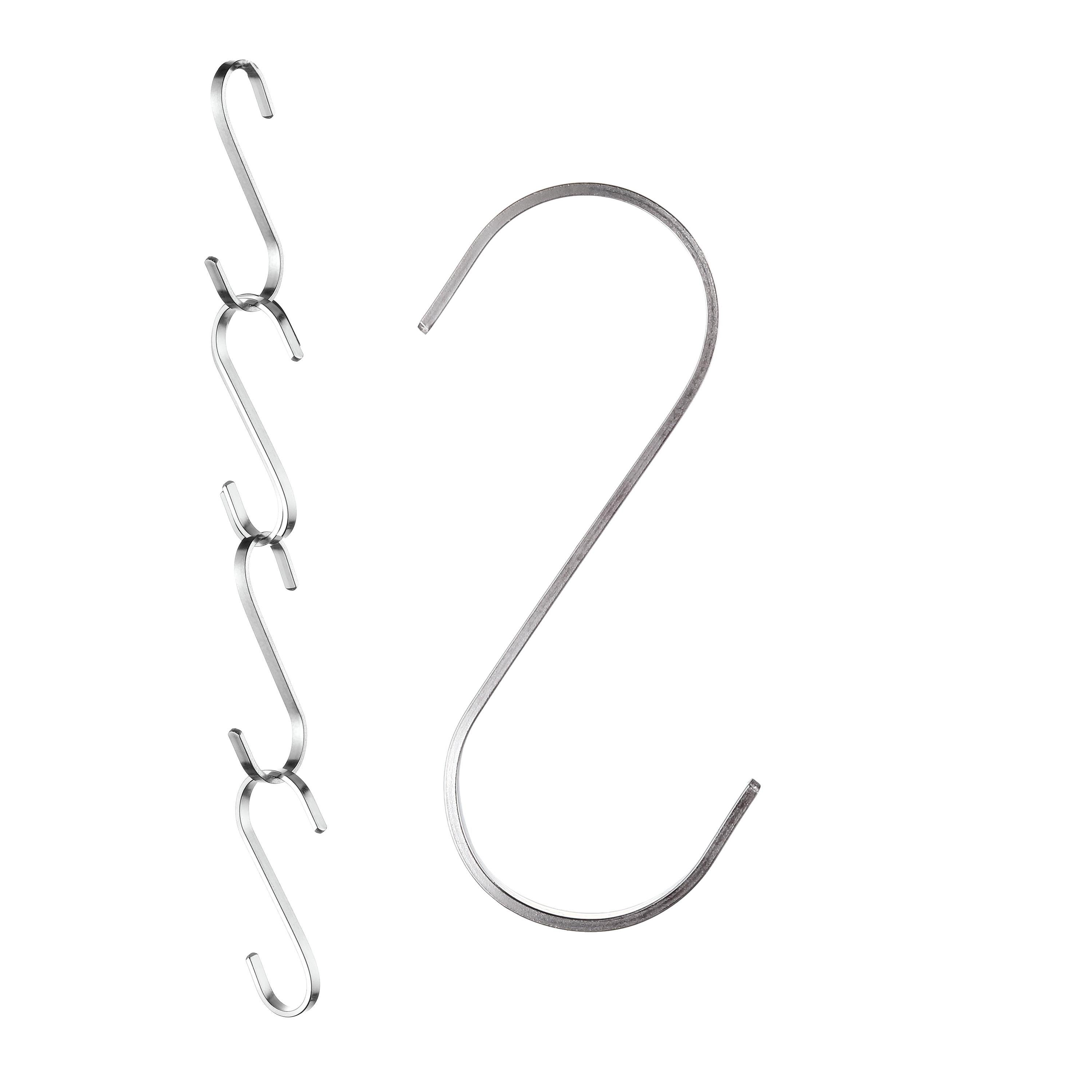 12 Ganci A S In Acciaio Inox - Piccoli 8cm, Resistono Fino A 25kg, Perfetti Per Cucina E Casa - Foto 9