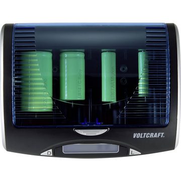 VOLTCRAFT Universal-Ladegerät P600-LCD mit USB Rundzellen-Lader (Akku-Defekt Erkennung, Auffrischen / Regenerieren)