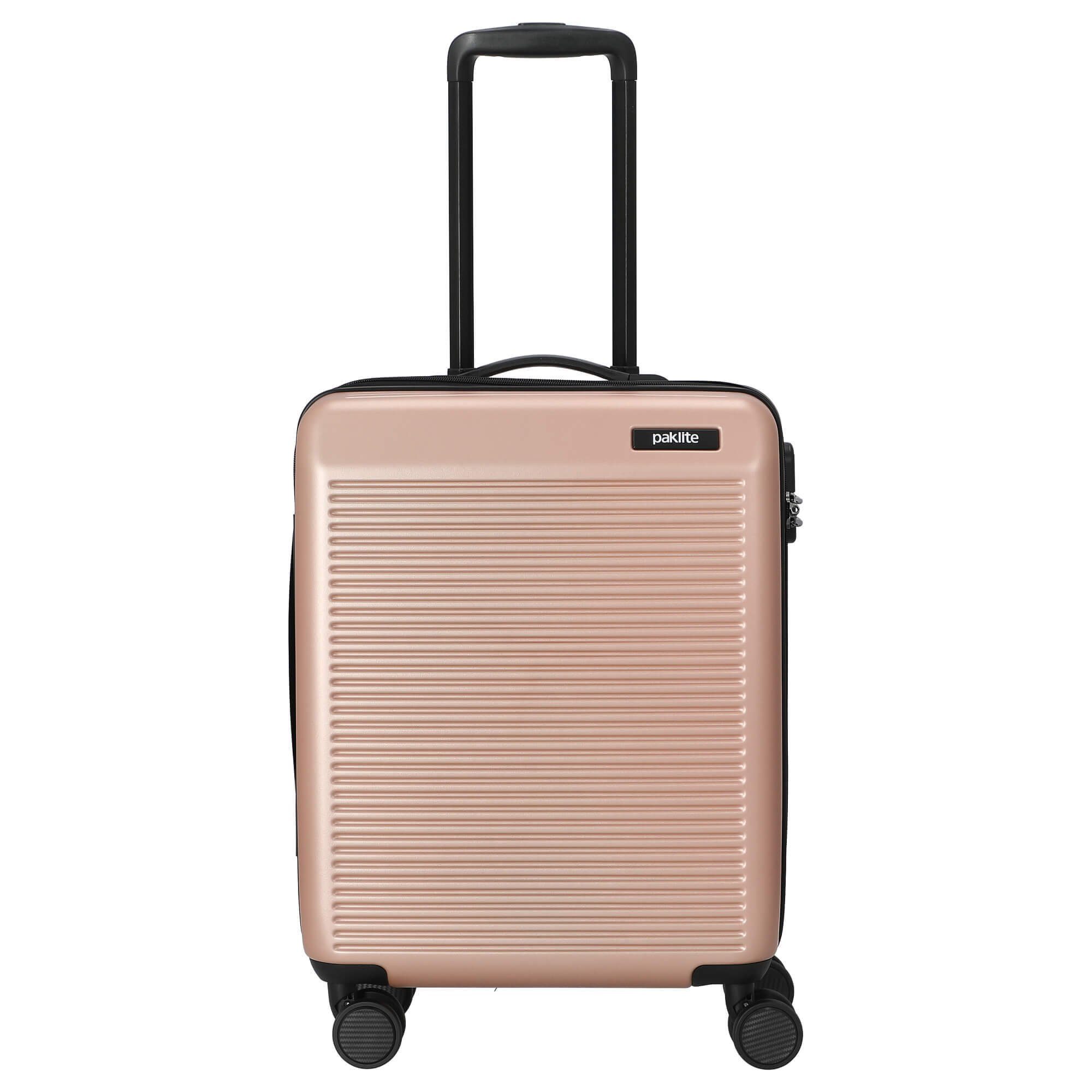 paklite Handgepäck-Trolley Sienna - 4-Rollen-Kabinentrolley S 55 cm, 4 Rollen Rollen rose