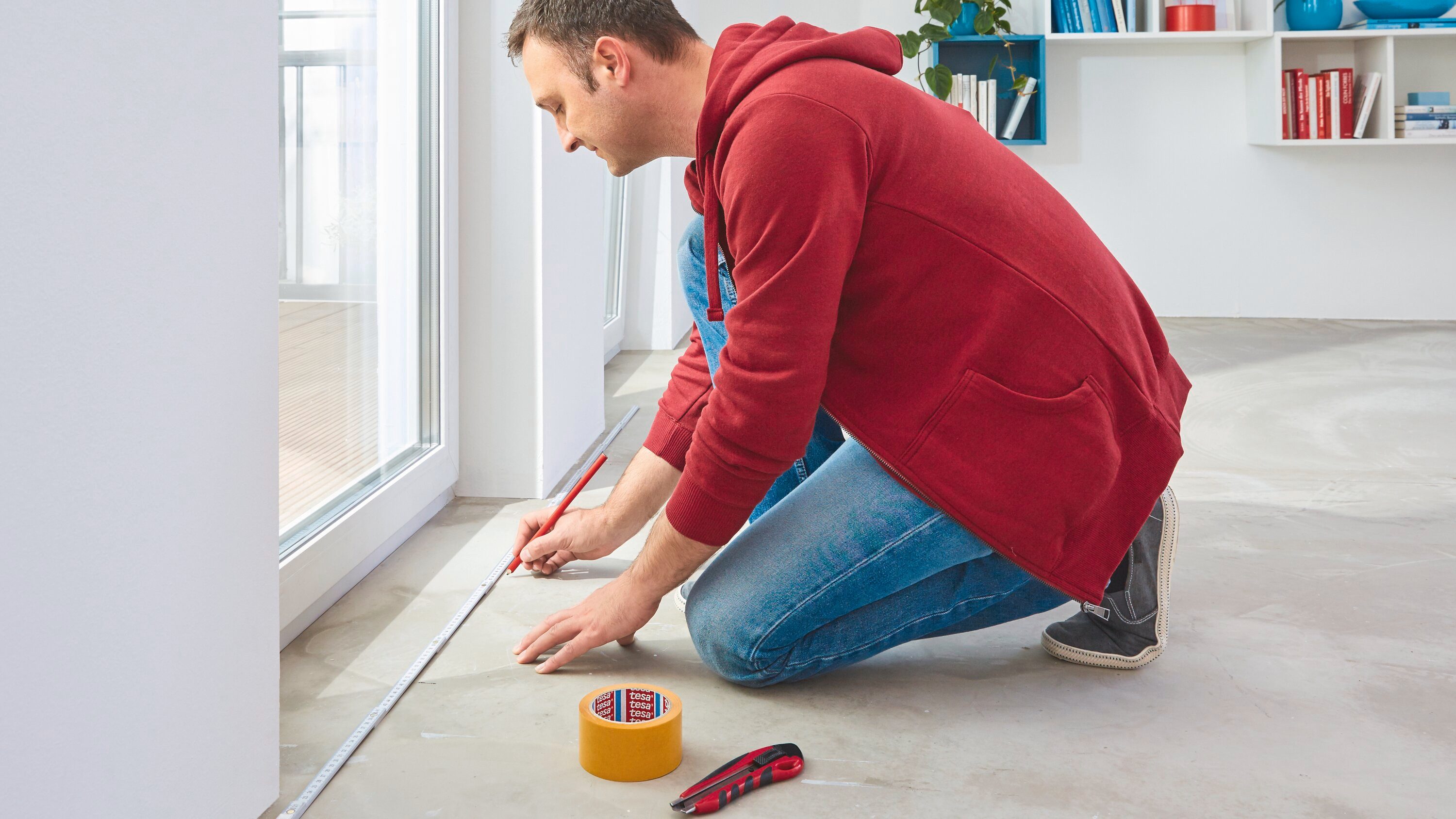 tesa Doppelklebeband EXTRA STRONG Verlegeband (Packung, 1-St) doppelseitige günstig online kaufen