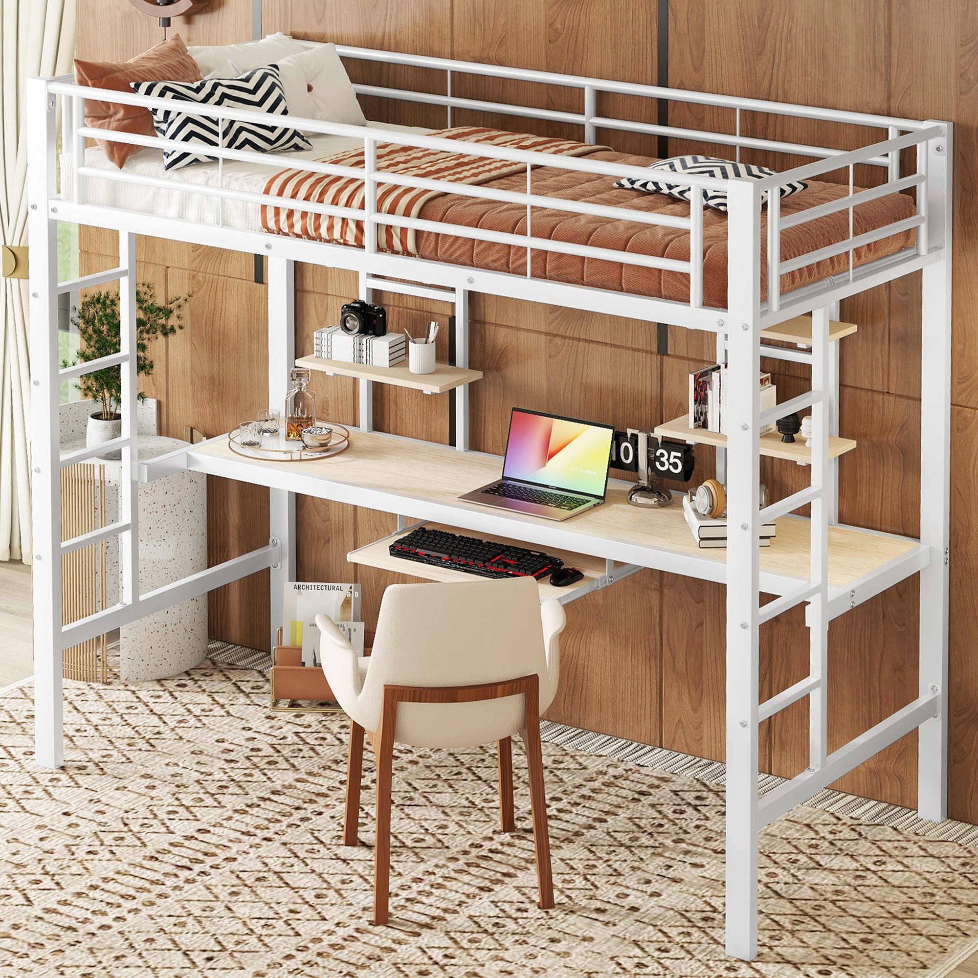 HAUSS SPOLE Bett 90x200cm mit Schreibtisch günstig online kaufen