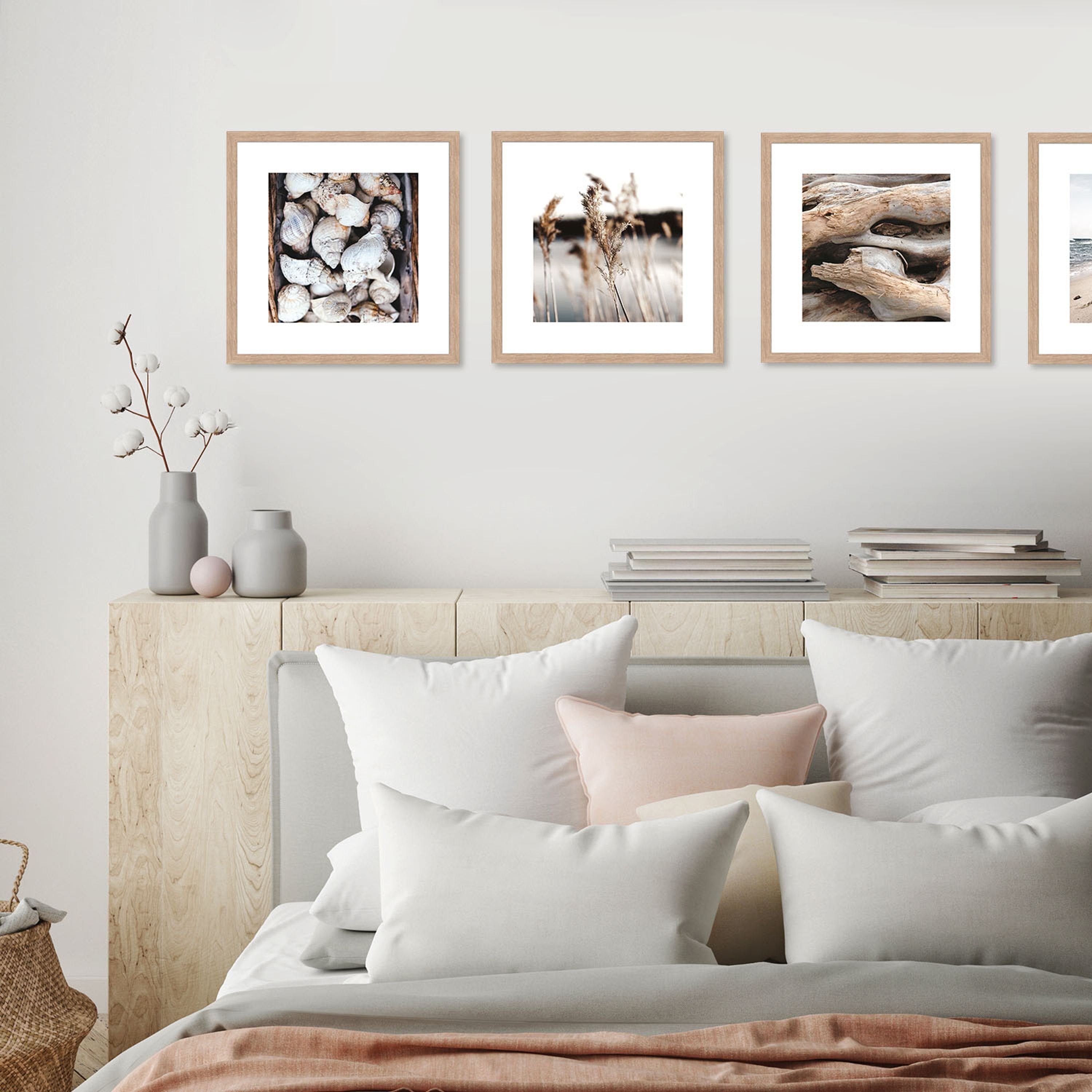 artissimo Bild mit Rahmen Design-Poster-Set mit Rahmen 4x30x30cm Bilder-Set günstig online kaufen