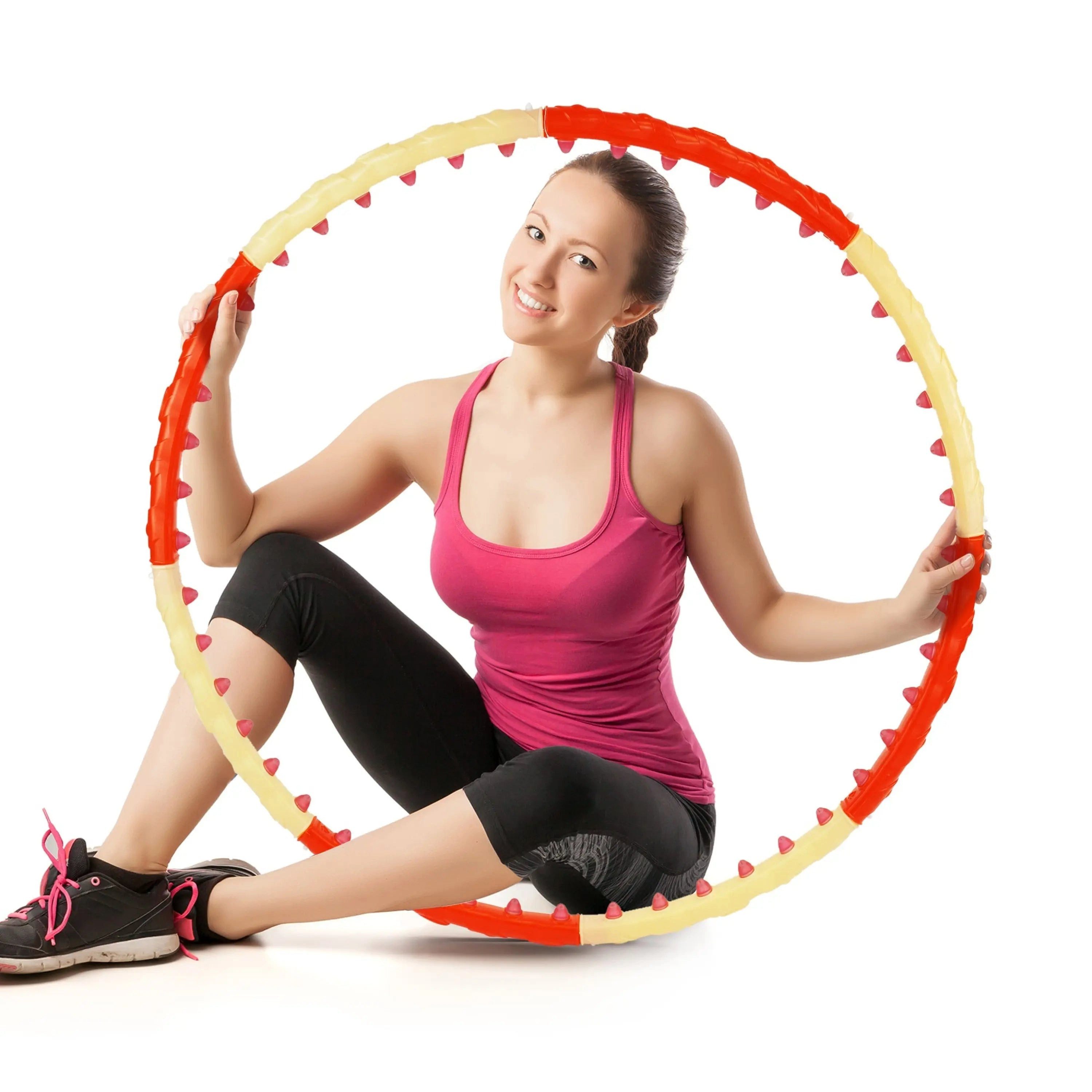 Sport-Knight® Hula-Hoop-Reifen Hula Hoop Reifen Premium, Magnet-Massage-Noppen Fitness (mit oder ohne Trainingsbuch erhältlich)