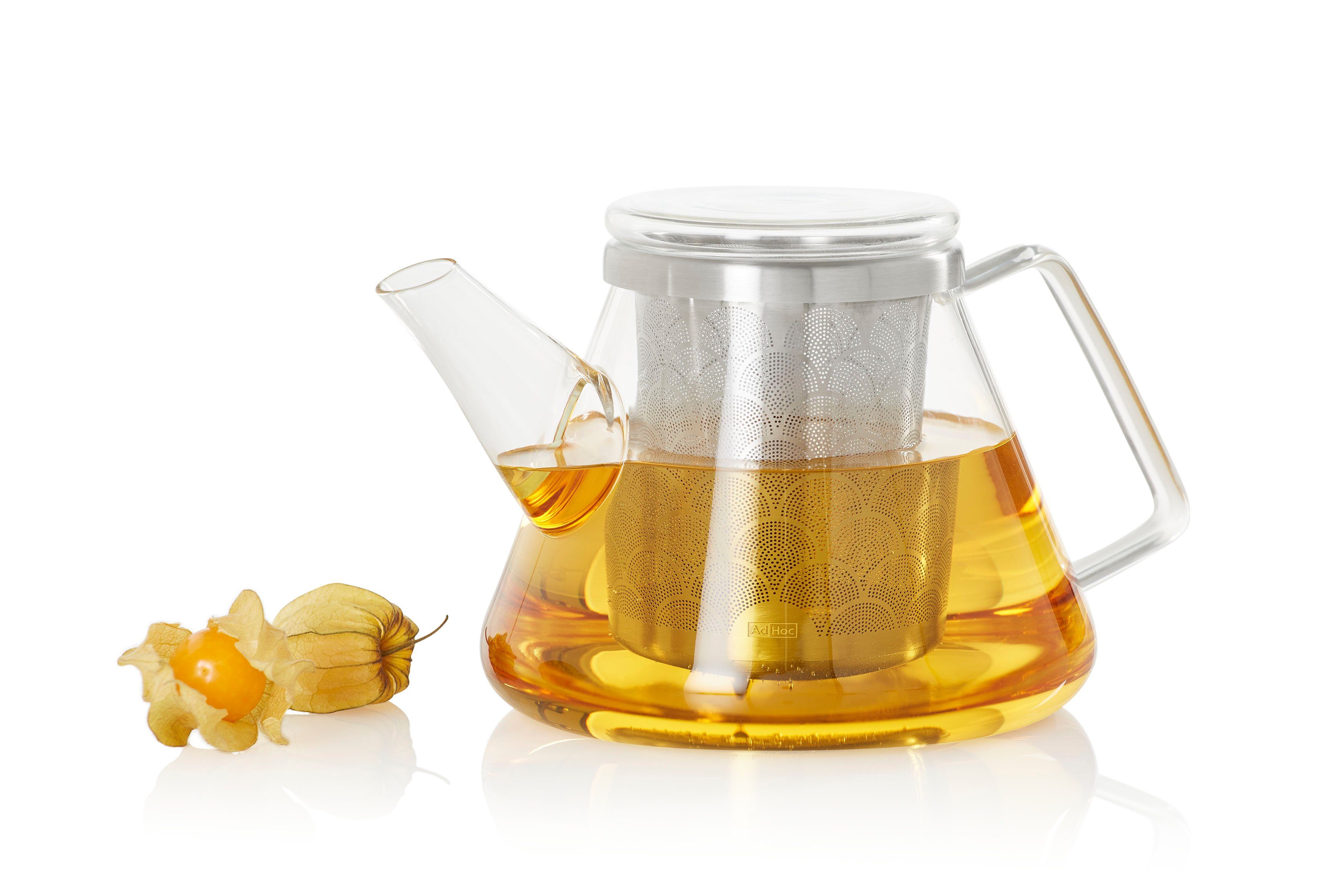 AdHoc Teekanne Fusion, 1 l, geräumiger Feinfilter für optimale Entfaltung