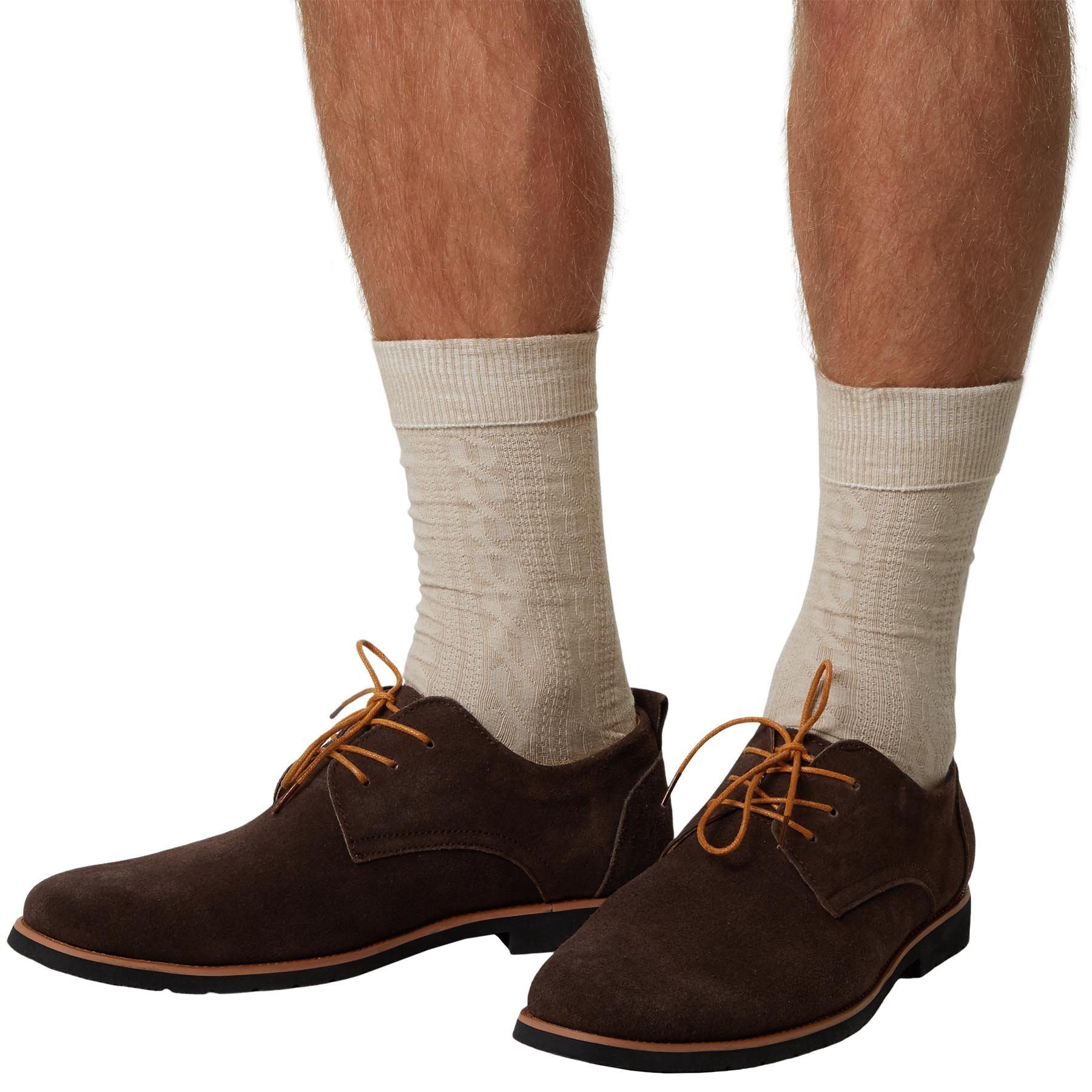 dressforfun beige Trachtensocken Socken