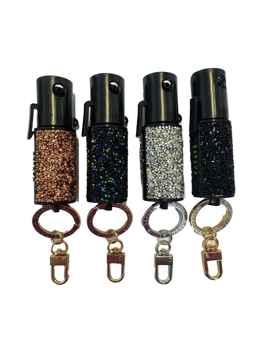 KH Security Marderspray KH-Security Safaya Ladyspray Glitzeroptik 4er Set, 4x Pfefferspray in toller Verpackung