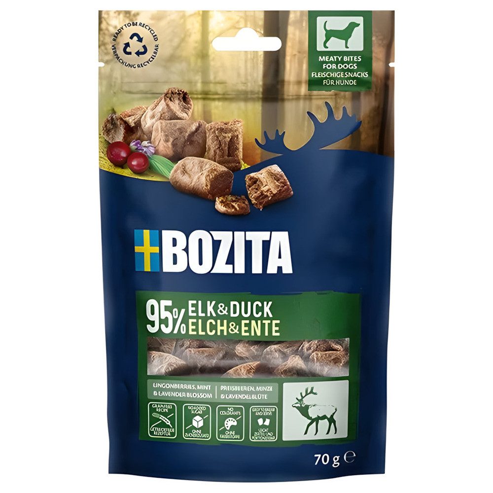 Bozita Meaty Bites Elch & Ente 70 g, für: Hund