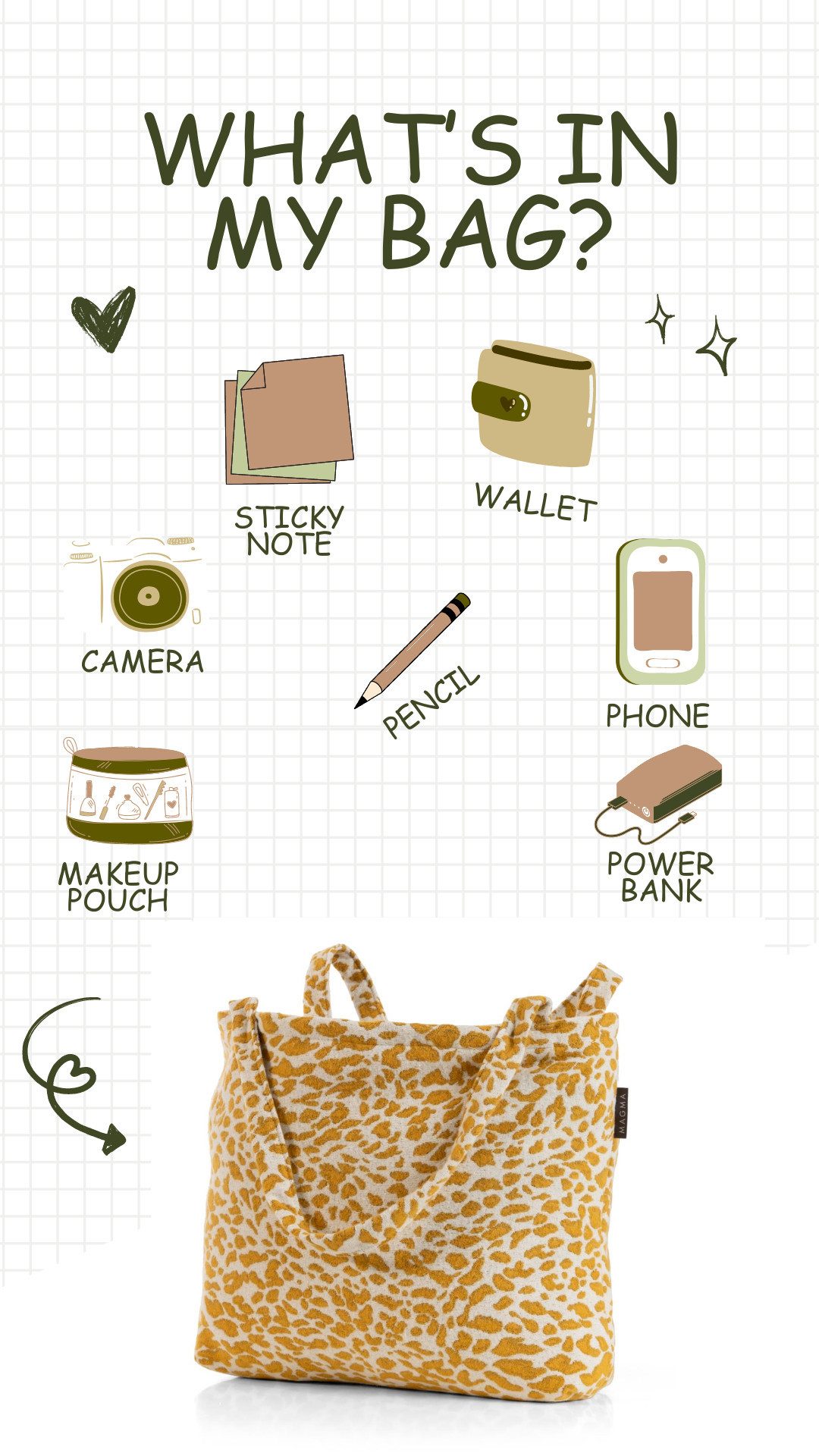 Magma Heimtex Umhängetasche Tasche Leopardo Modischer Alltagsbegleiter mit viel Stauraum (1-tlg., LBH 48x12x36 cm)