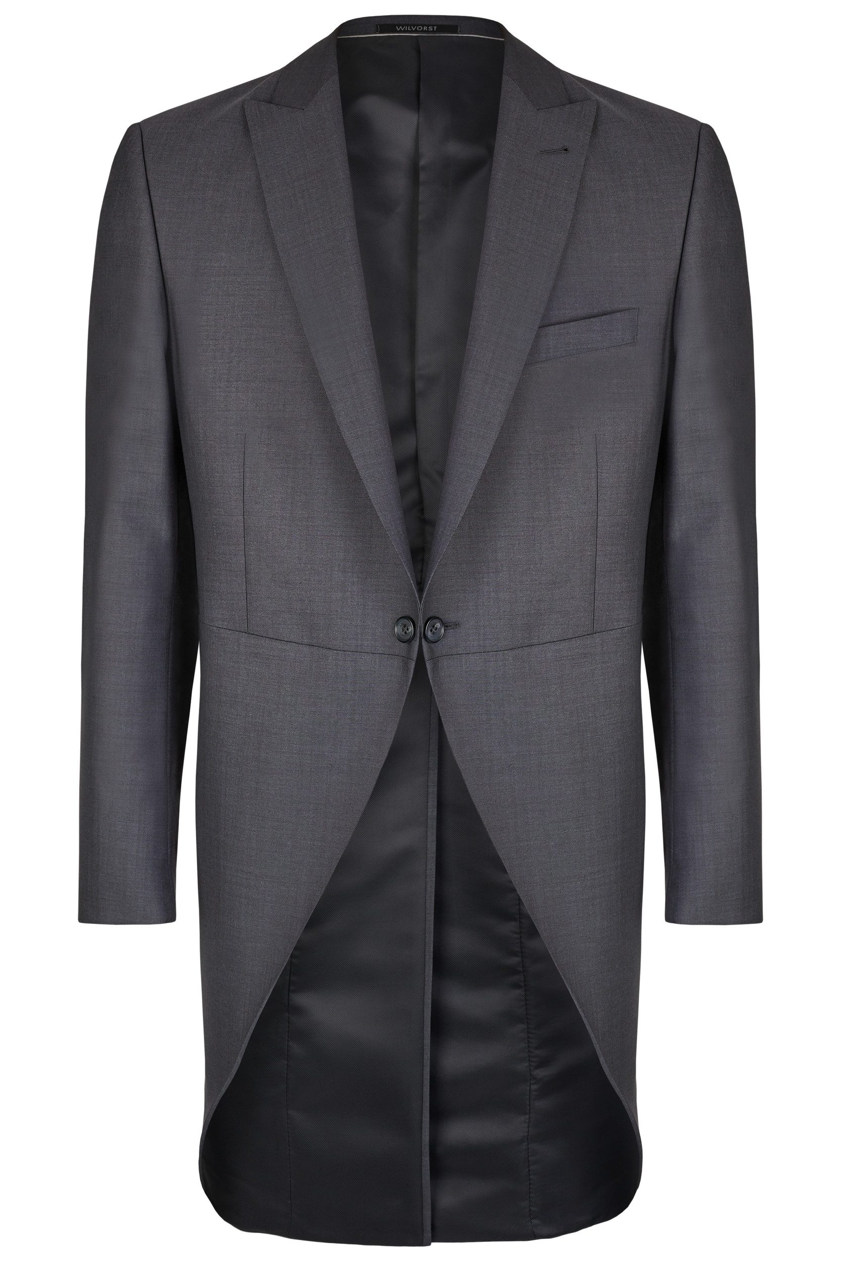 Wilvorst Sakko Wilvorst Herren Cut-Sakko Spitzfacon Modern-Fit Anthrazit